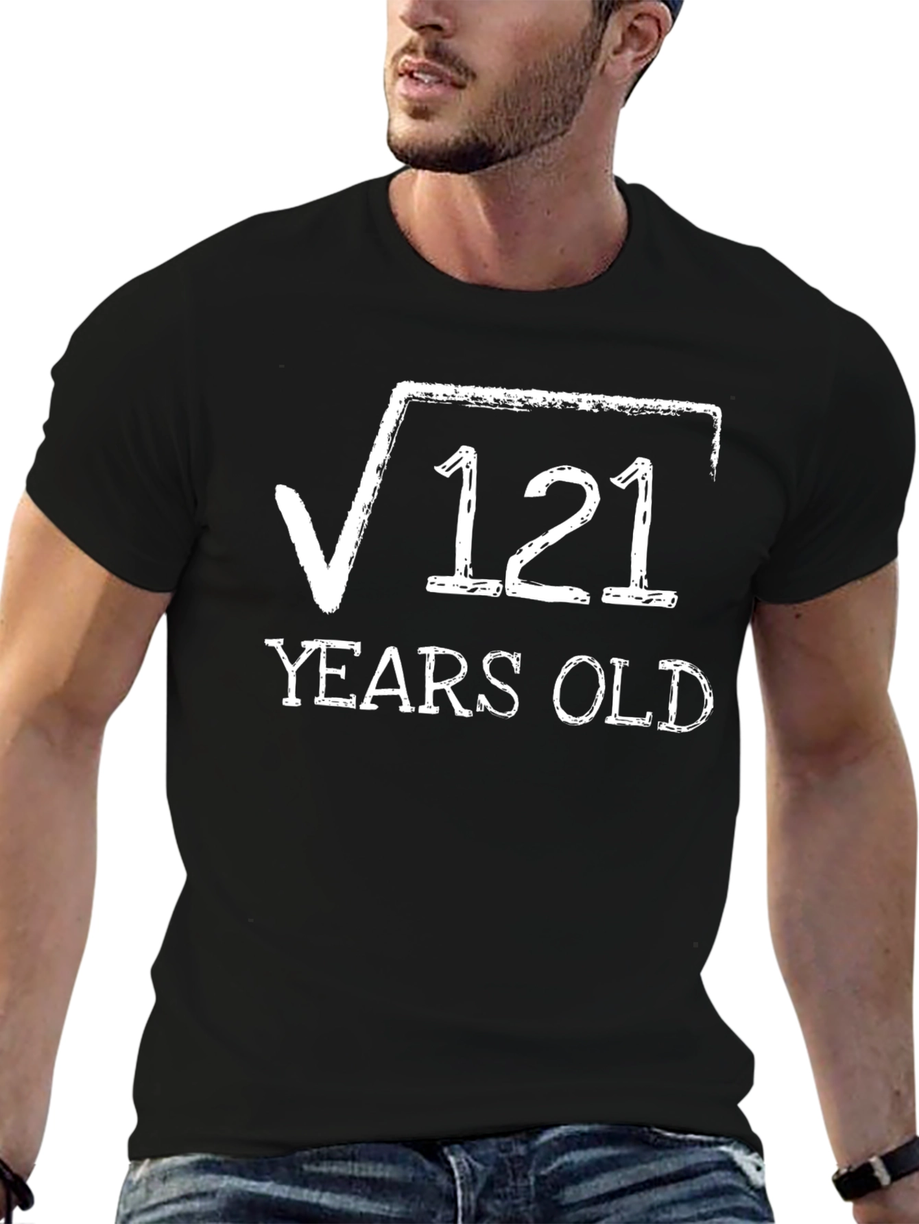 Black Funny 11th Birthday T-Shirt - Root 121 Years Old view 6