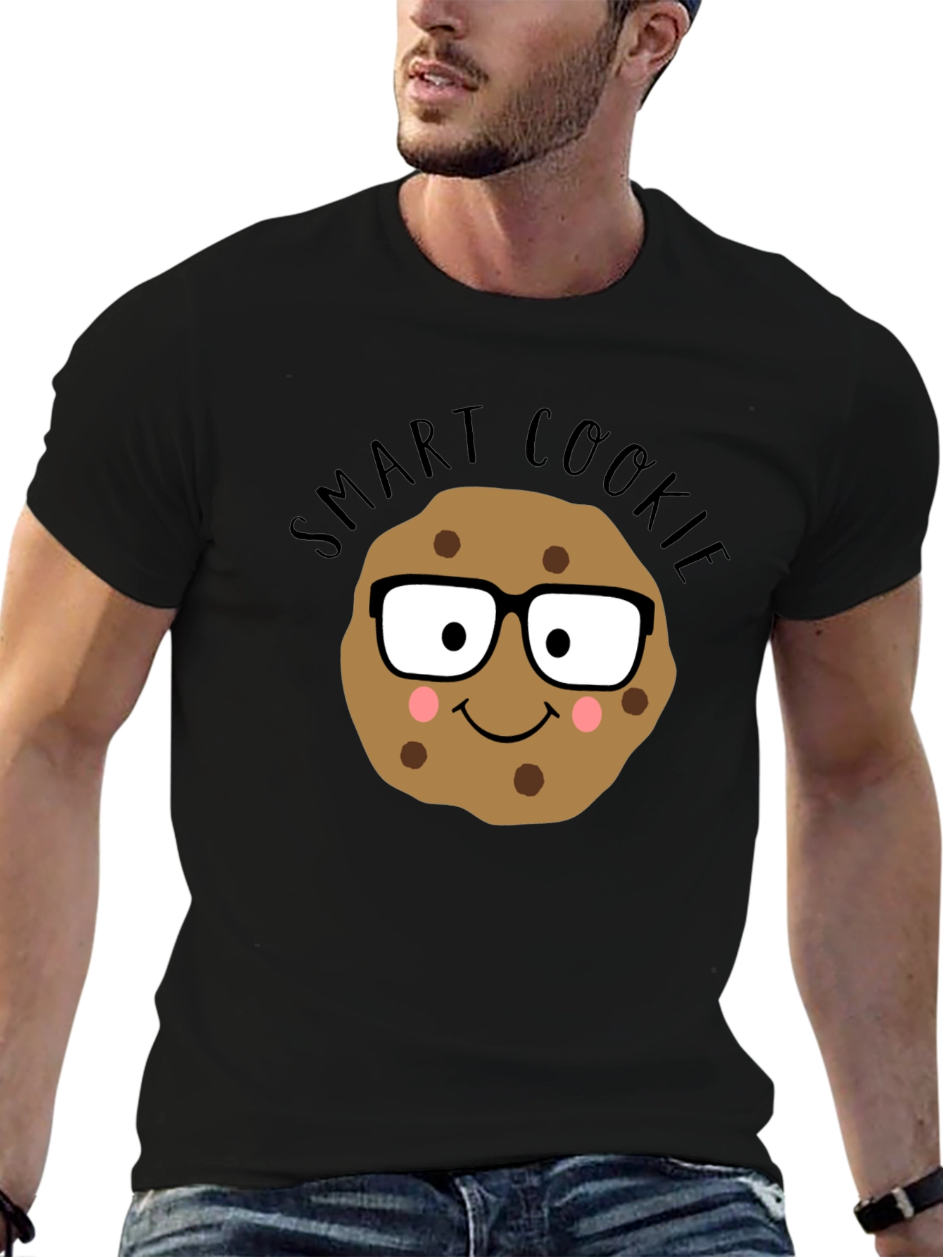 Black Smart Cookie T-Shirt: Funny Geeky Tee view 6