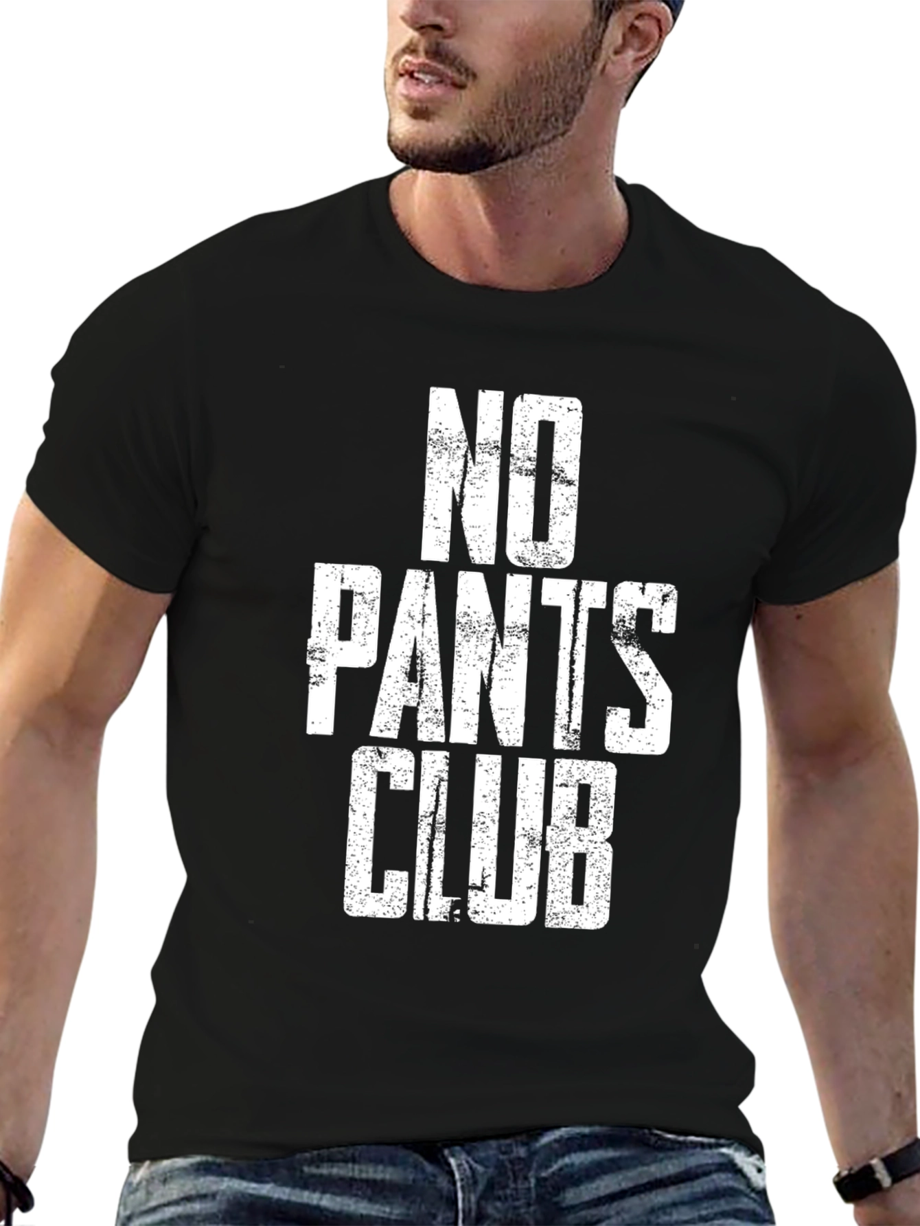 Black No Pants Club Graphic Tee view 6