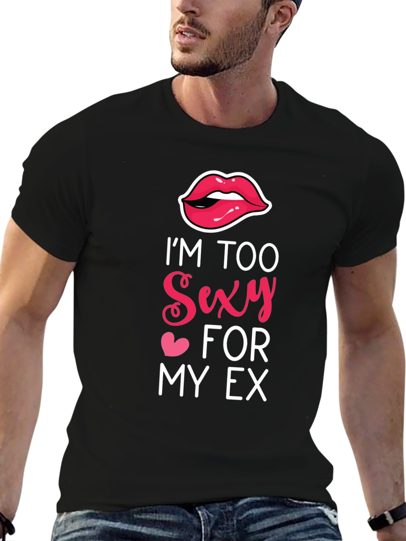 Black I'm Too Sexy for My Ex Graphic Tee view 6