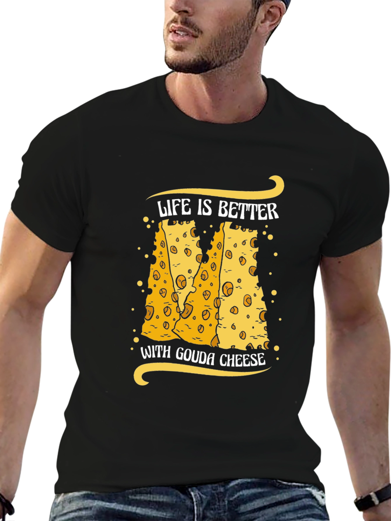 Gouda Cheese Lover T-Shirt Funny Food Tee - 6