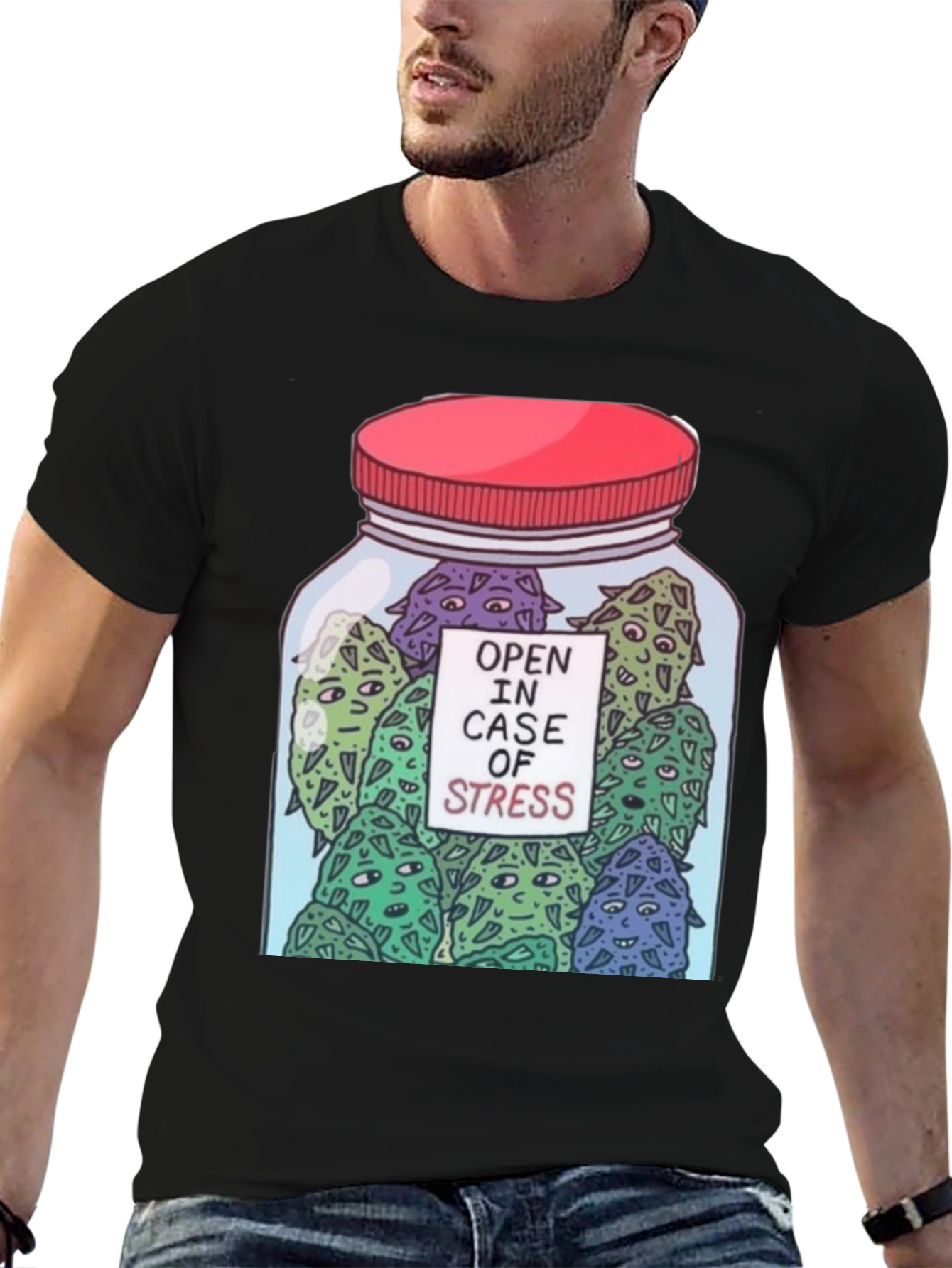 Open In Case Of Stress Graphic T-Shirt - 6
