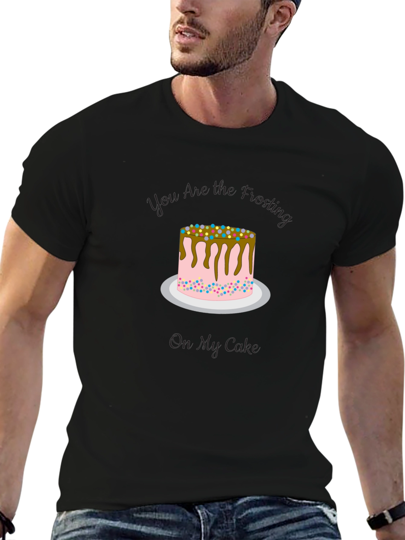 Black Sweet Treat Tee: You Are the Frosting On My Cake view 6