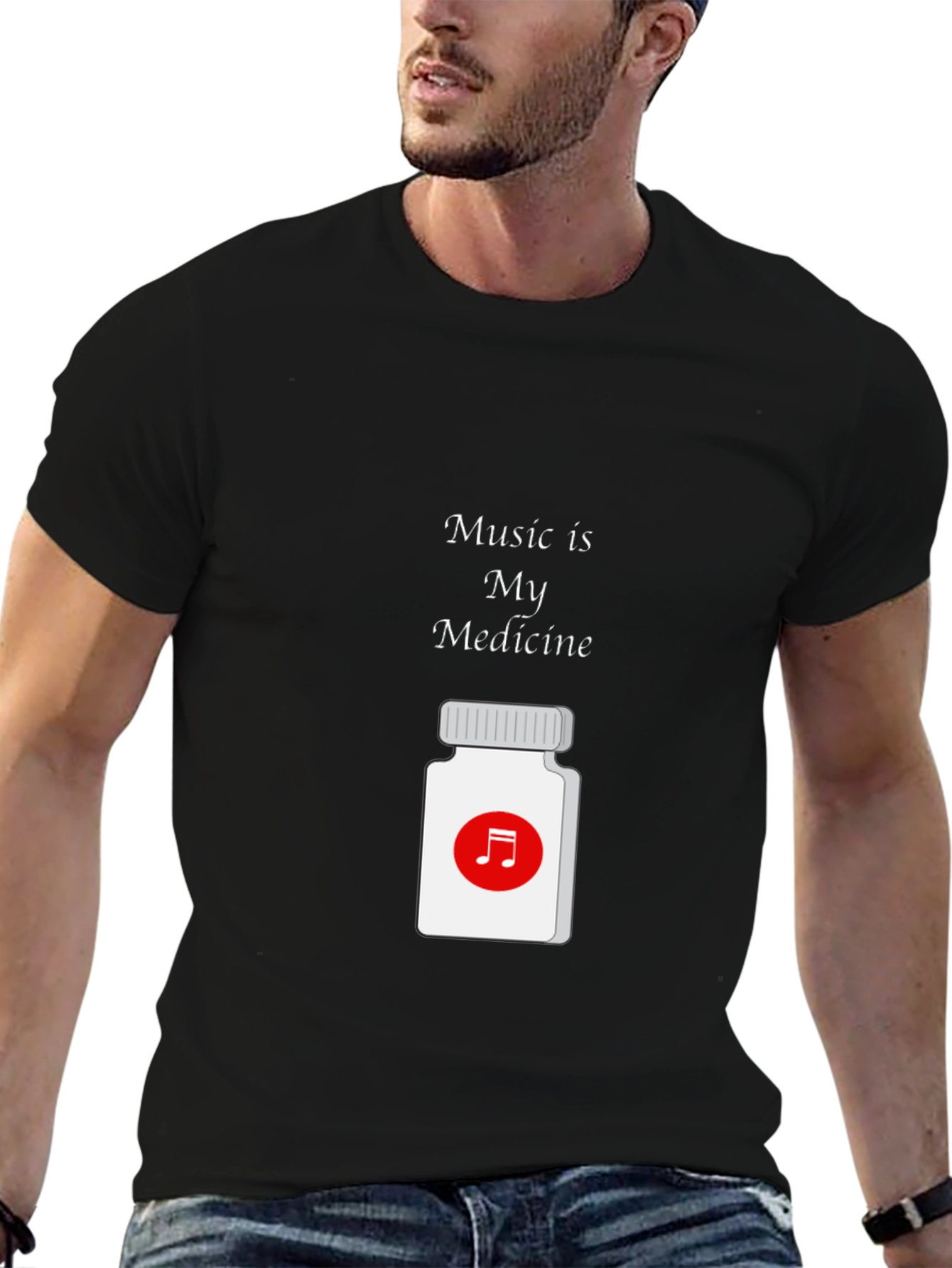 Black Music is My Medicine Graphic Tee view 6