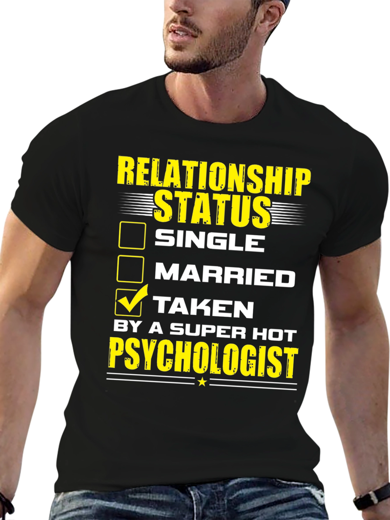 Black Relationship Status: Taken T-Shirt view 6