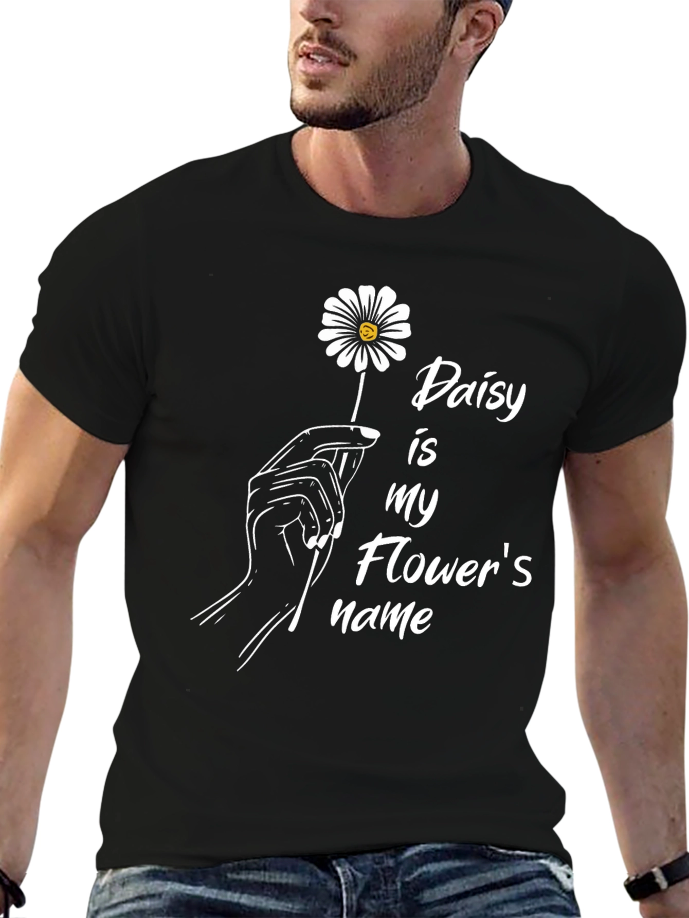 Black Daisy is My Flower's Name Tee view 6