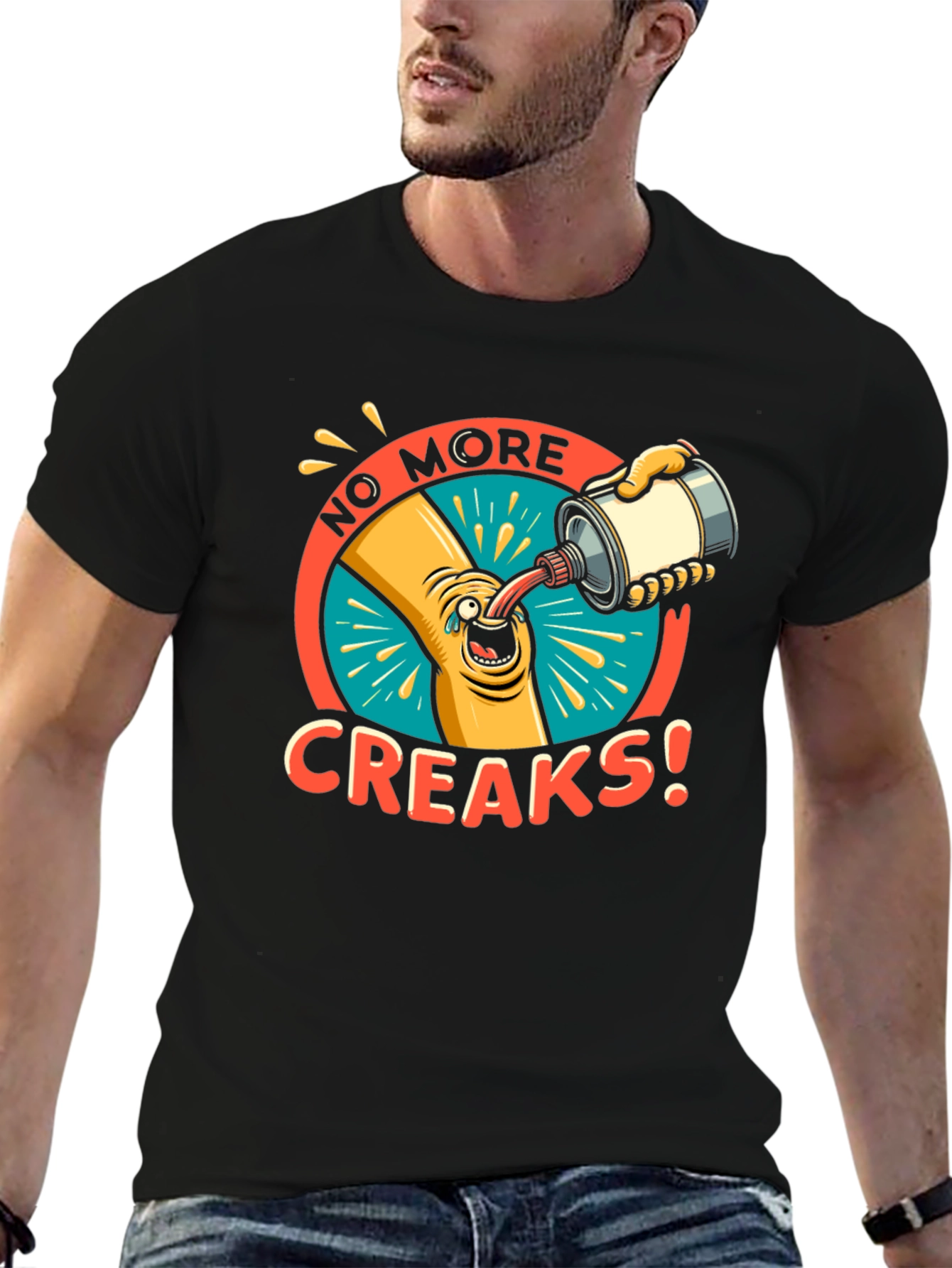 Black No More Creaks Graphic T-Shirt view 6