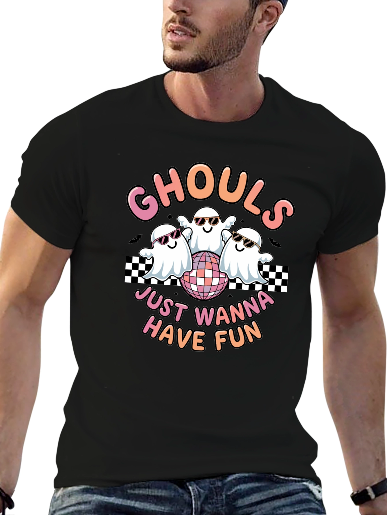 Black Ghouls Just Wanna Have Fun T-Shirt view 6