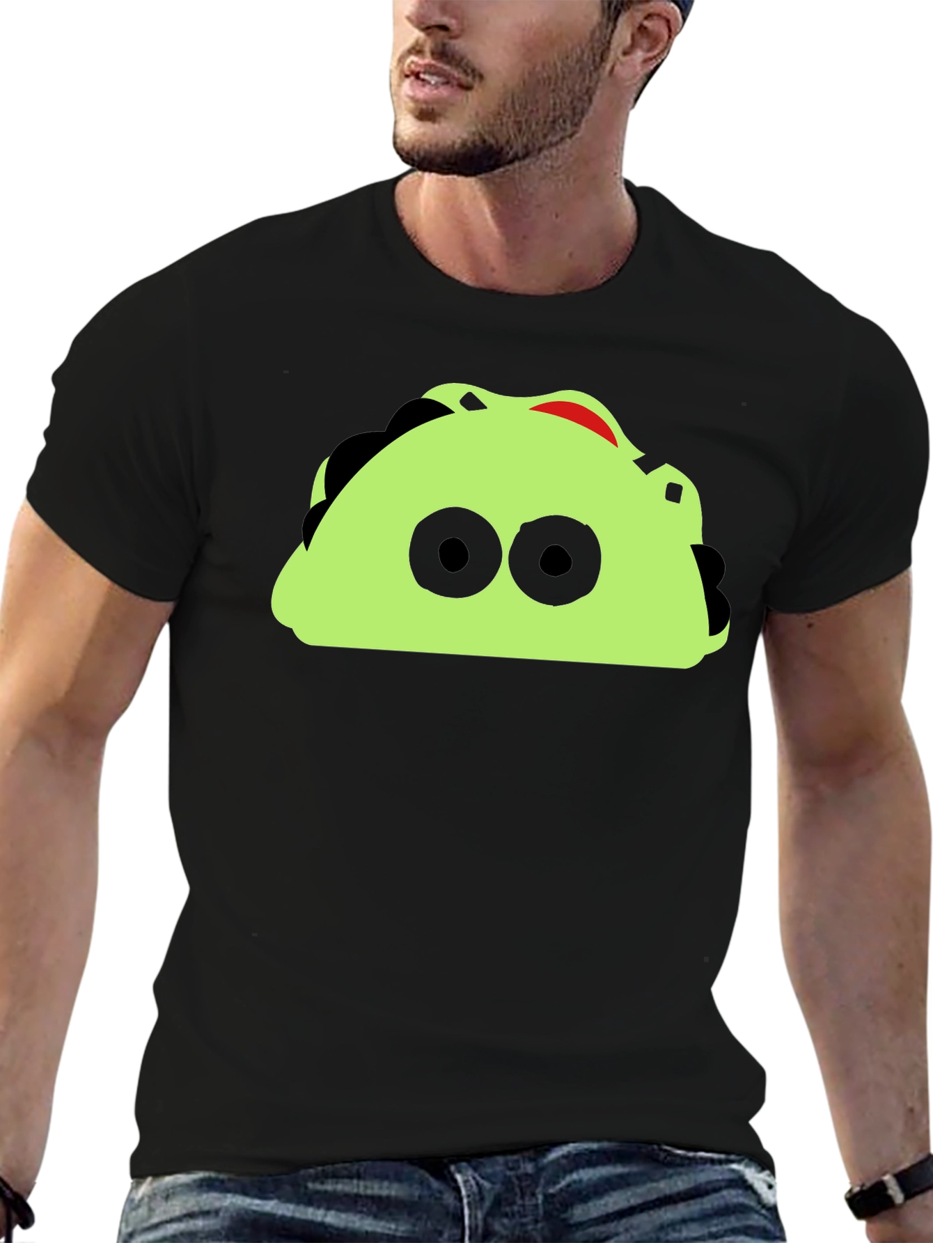 Black Funny Taco Graphic T-Shirt - Unique Design view 6