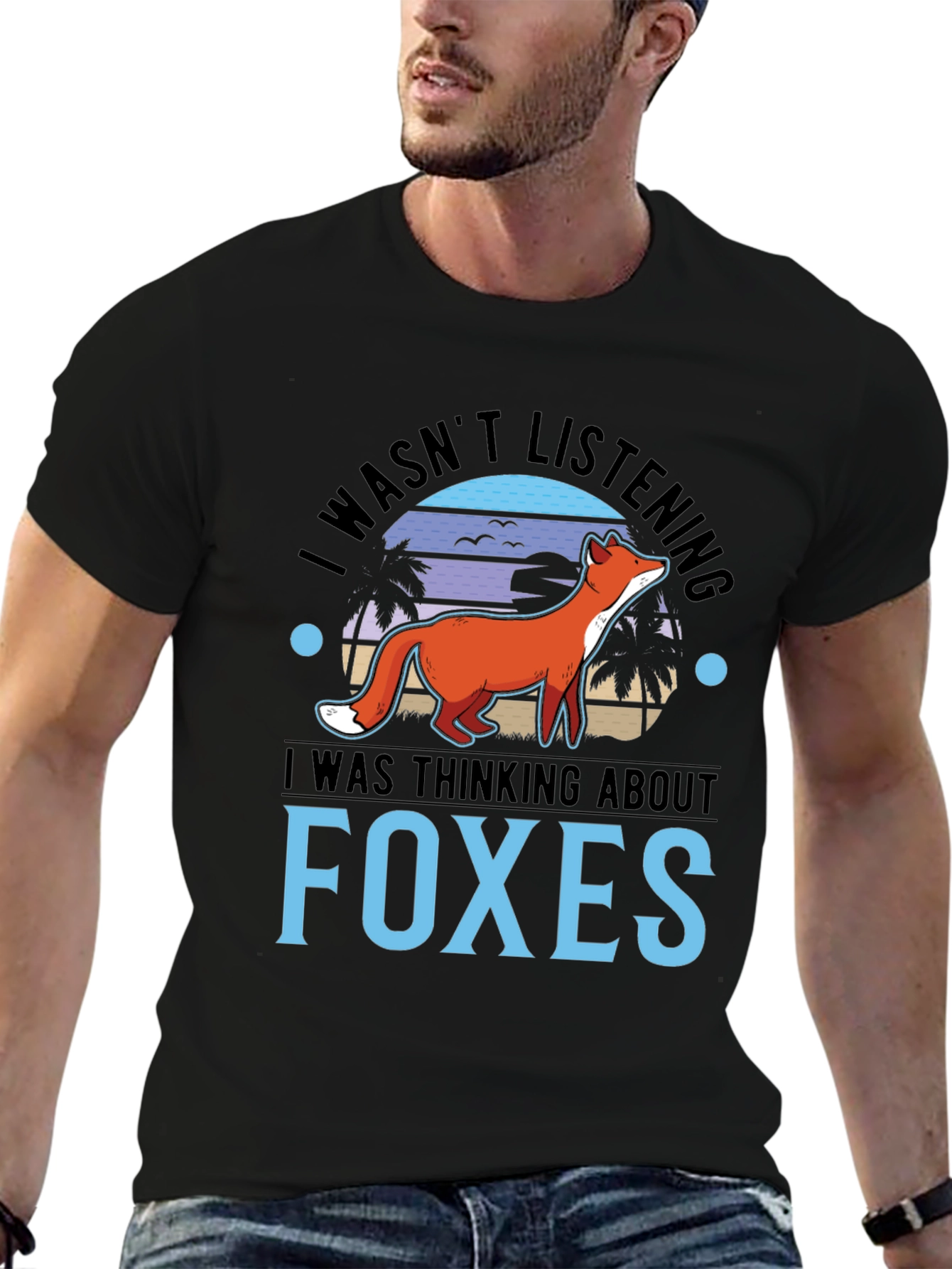 Black Foxes Graphic T-Shirt - I Wasn't Listening view 6
