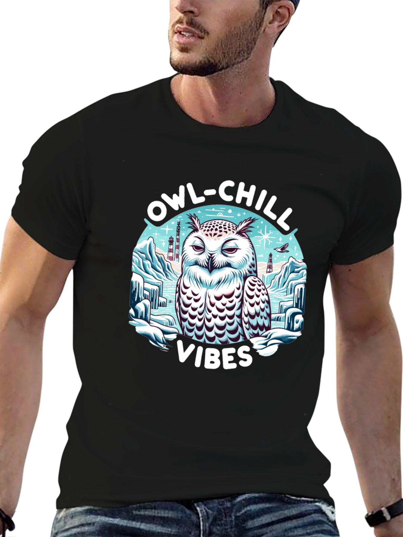 Owl-Chill Vibes Graphic Tee - 6