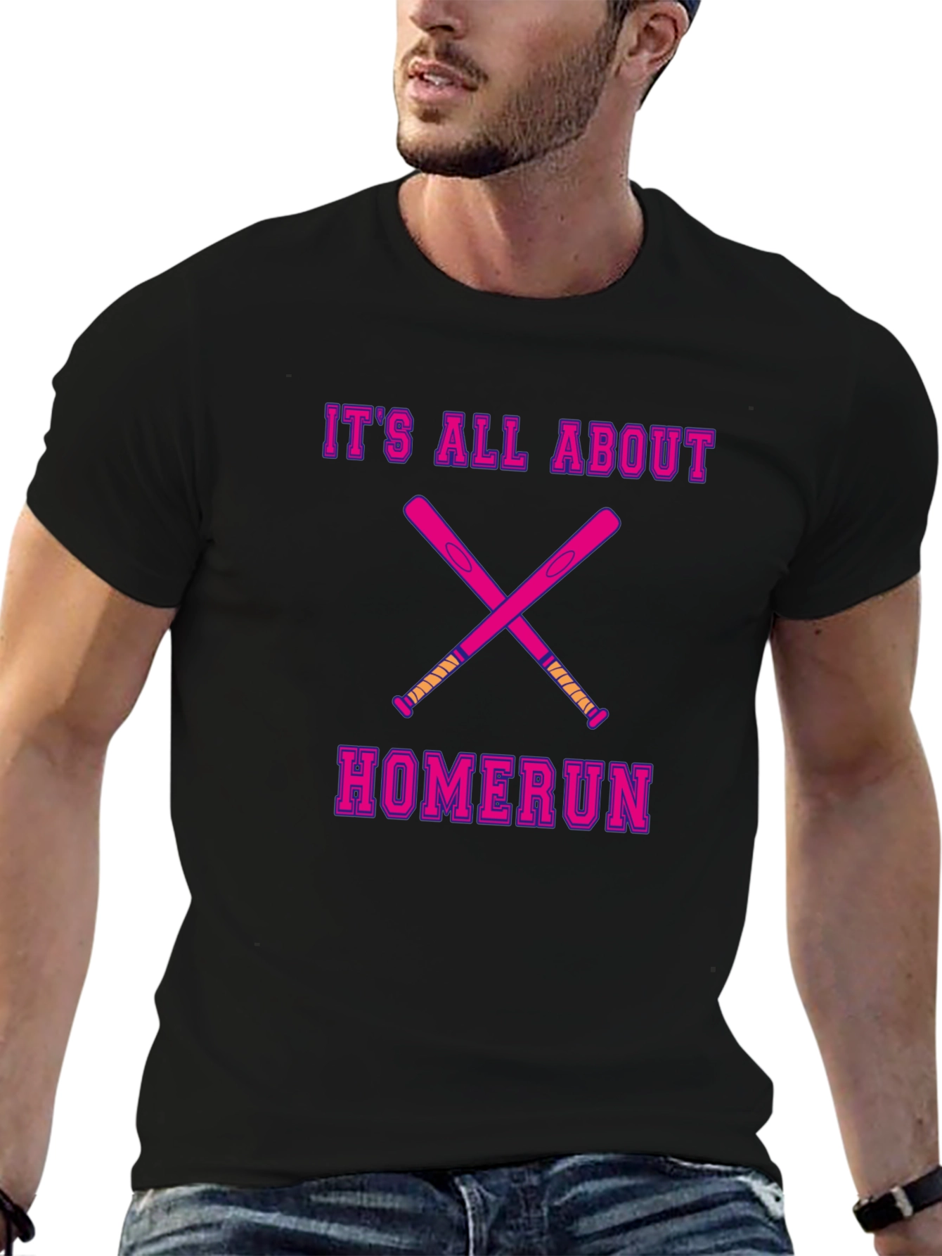 Black Homerun Baseball T-Shirt - Game Day Tee view 6