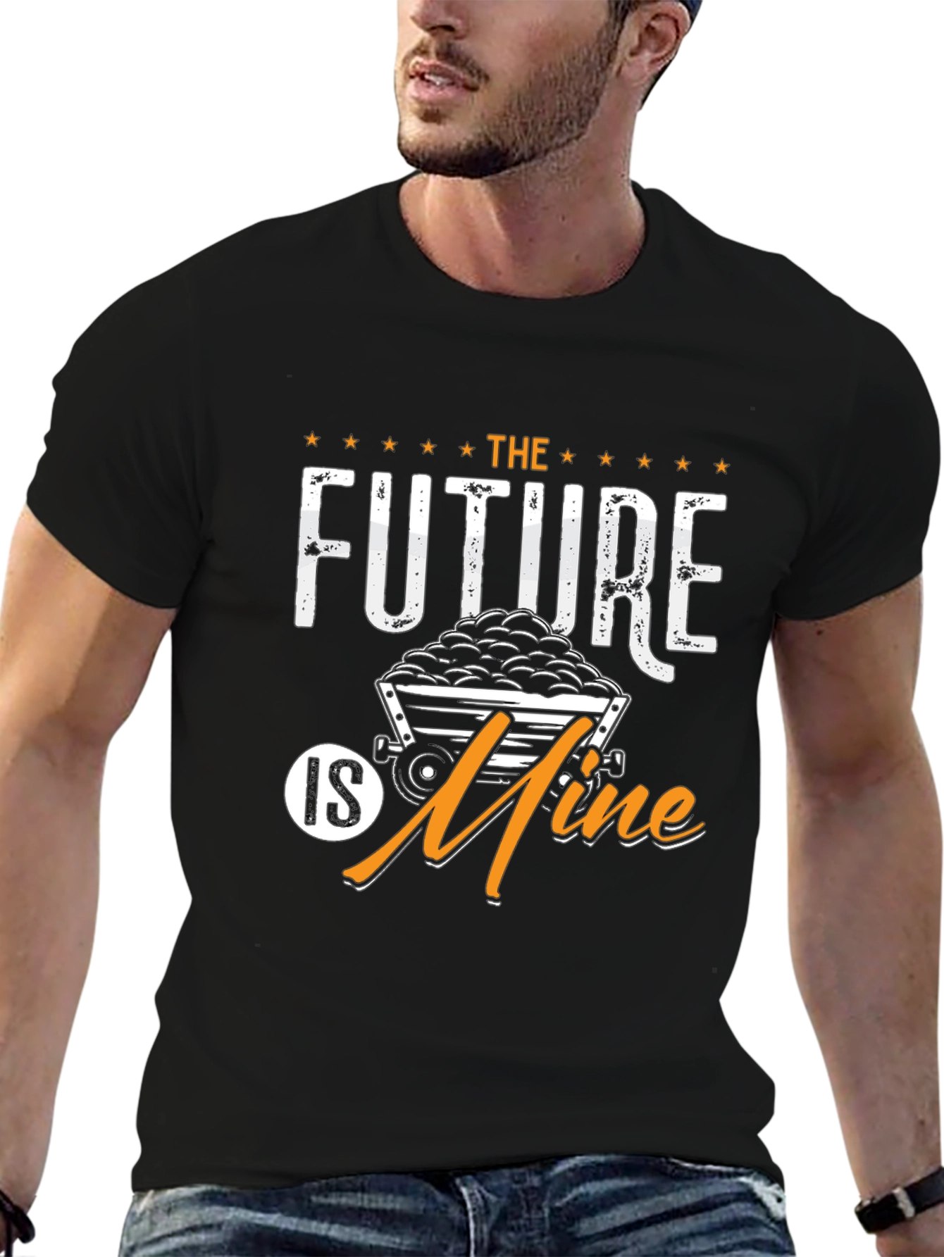 Black The Future is Mine Graphic T-Shirt view 6
