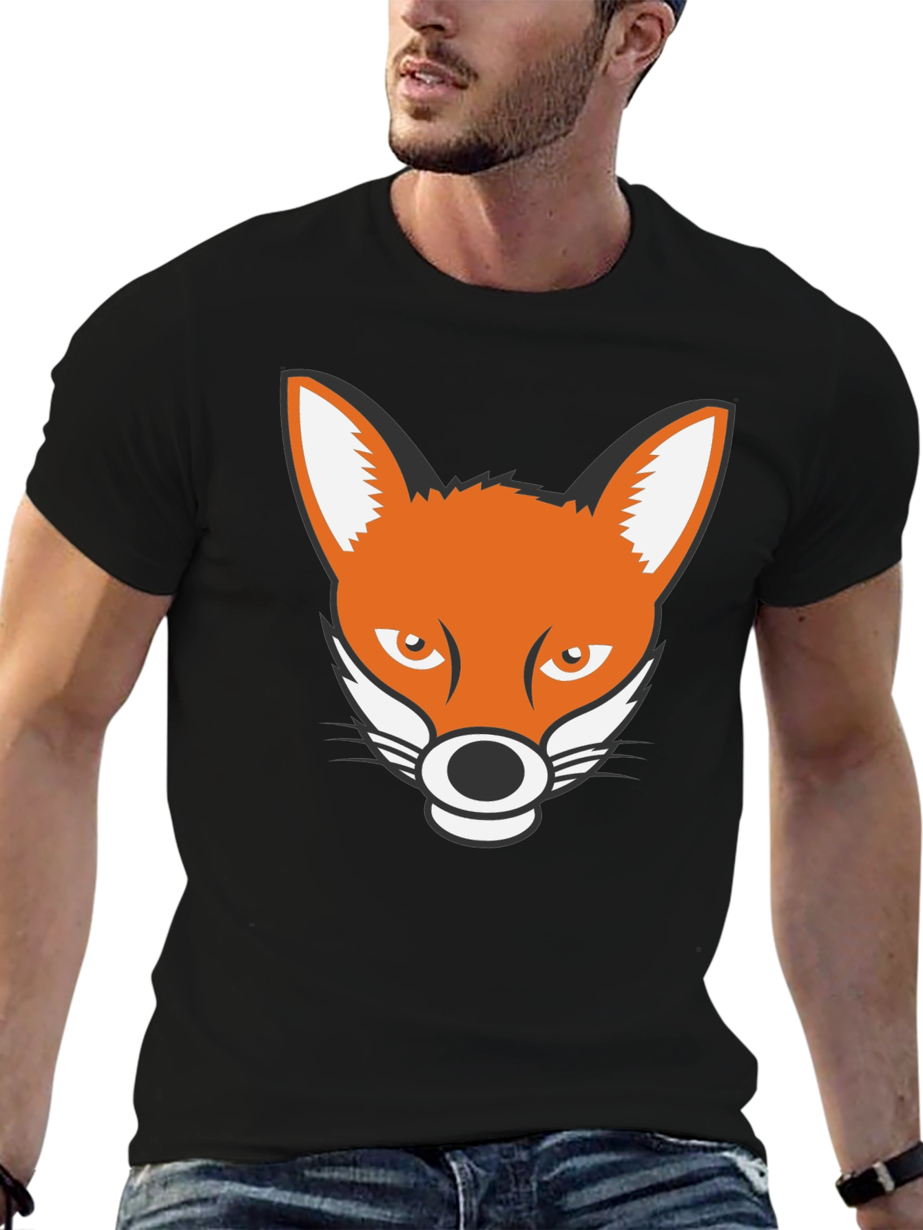 Black Fox Graphic Tee - Black T-Shirt view 6