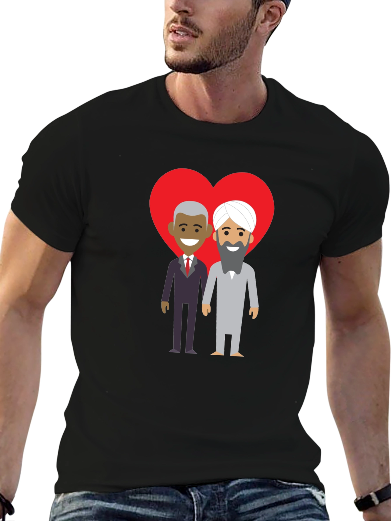 Black Love Knows No Boundaries T-Shirt view 6