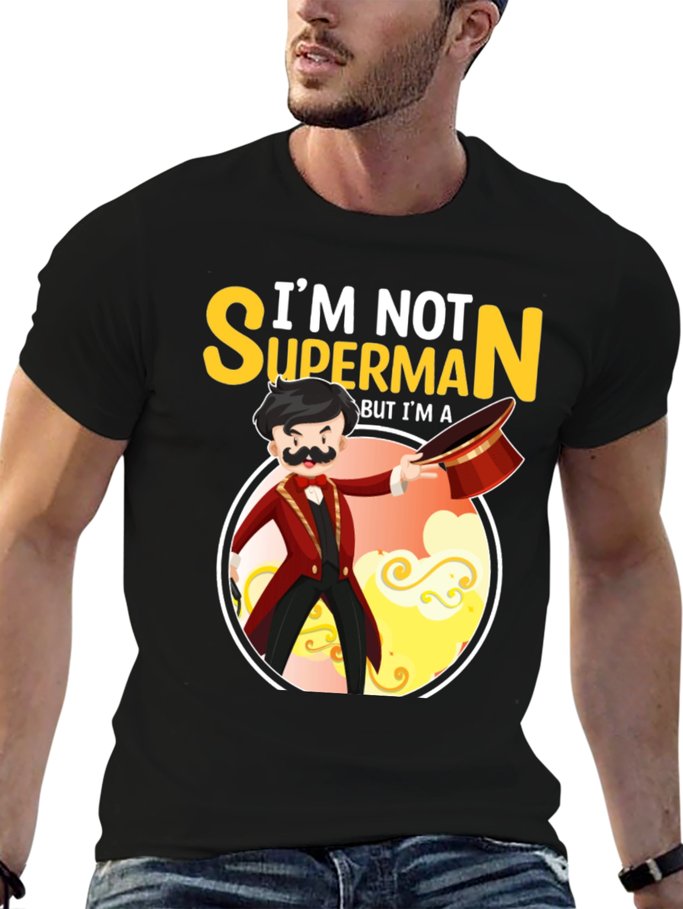 Black Magician T-Shirt - "I'm Not Superman" view 6