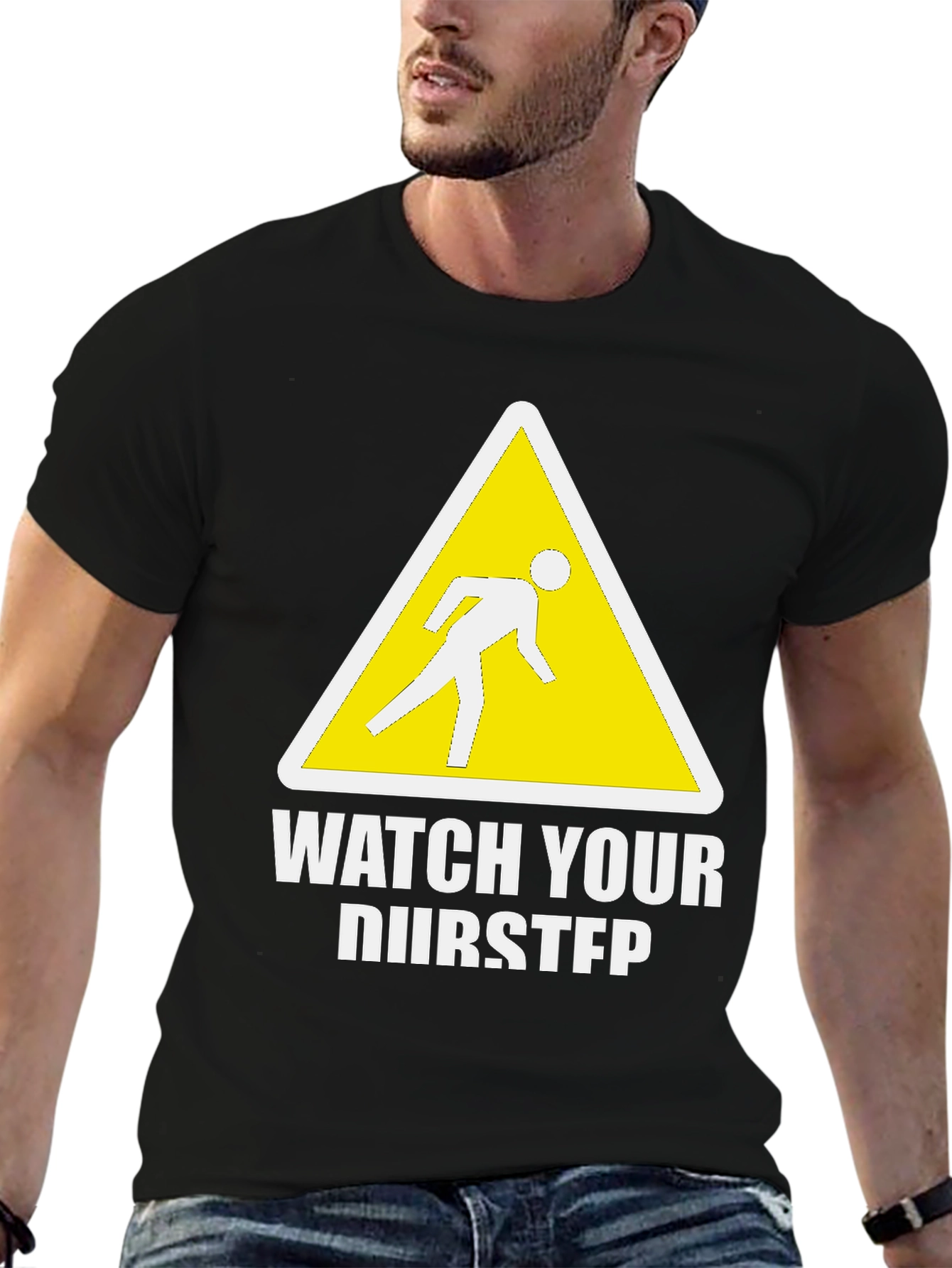 Black Funny Dubstep T-Shirt - Watch Your Dubstep view 6