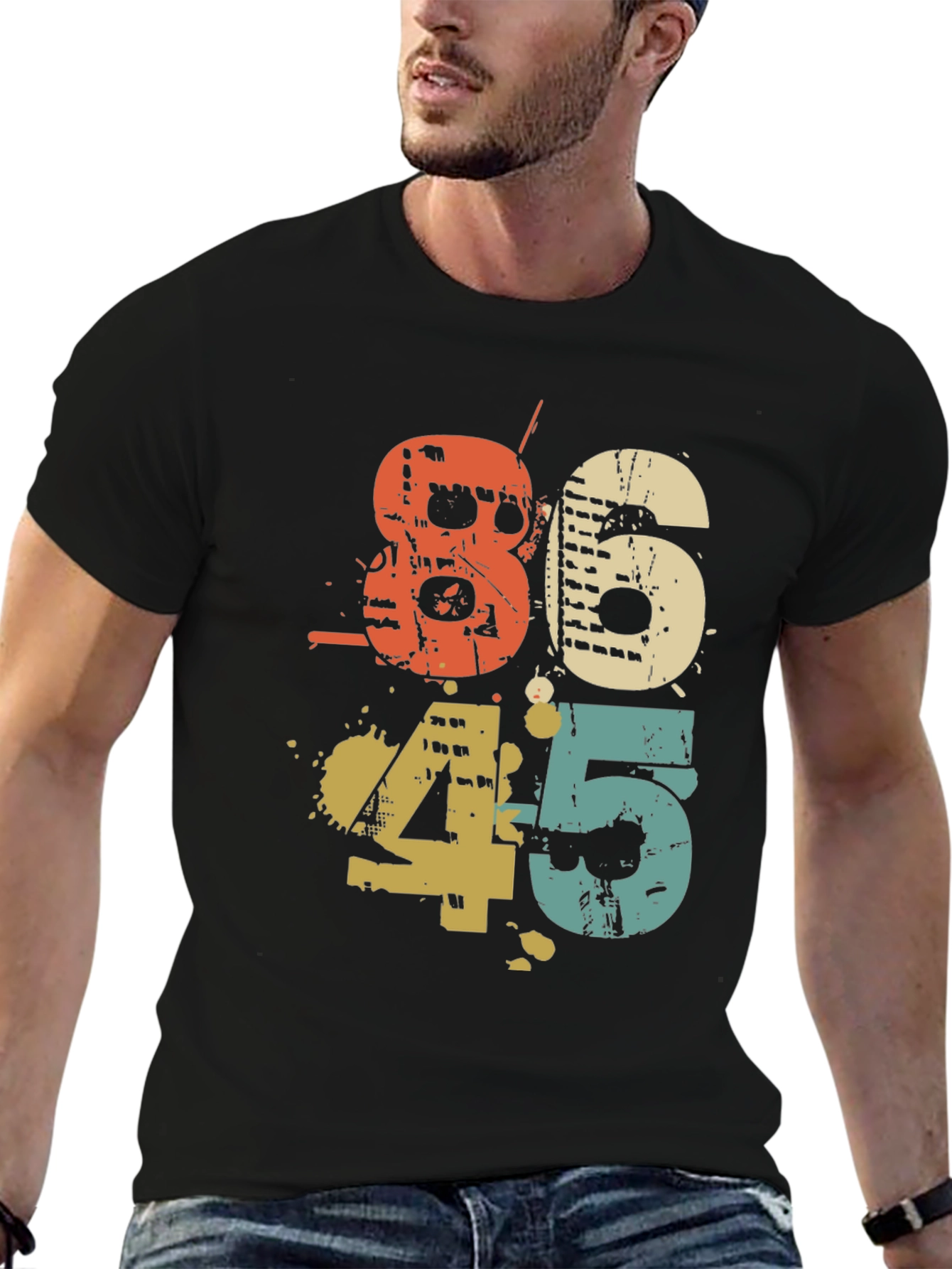 8645 Graphic Tee - Retro Style - 6