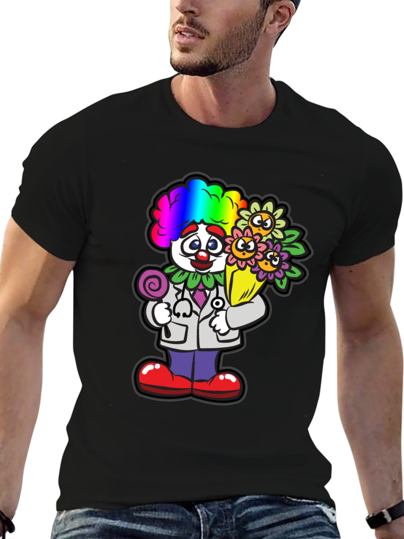 Black Clown Doctor T-Shirt view 6