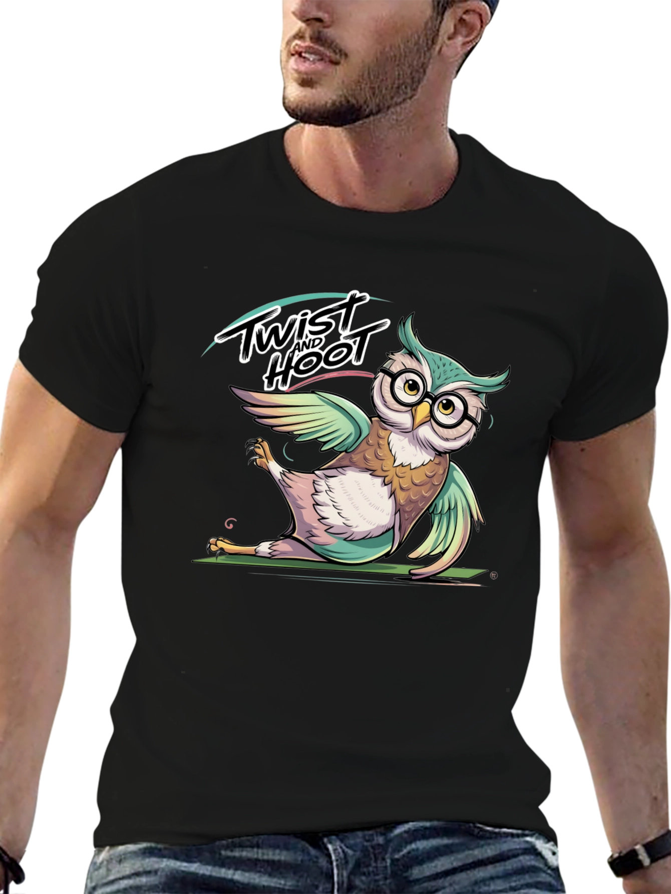 Black Twist and Hoot Owl T-Shirt view 6
