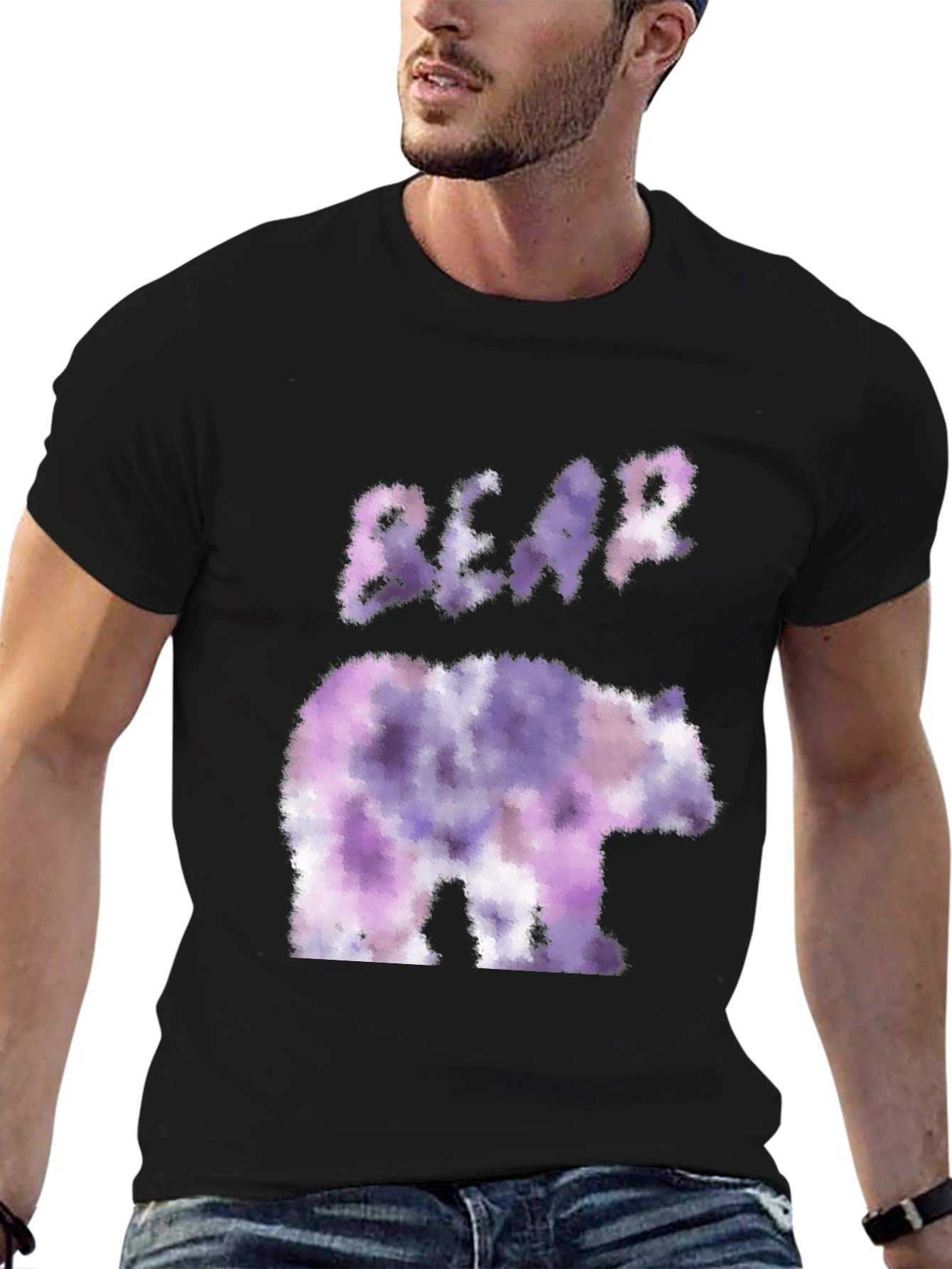 Black Bear Graphic T-Shirt - Artistic Design view 6