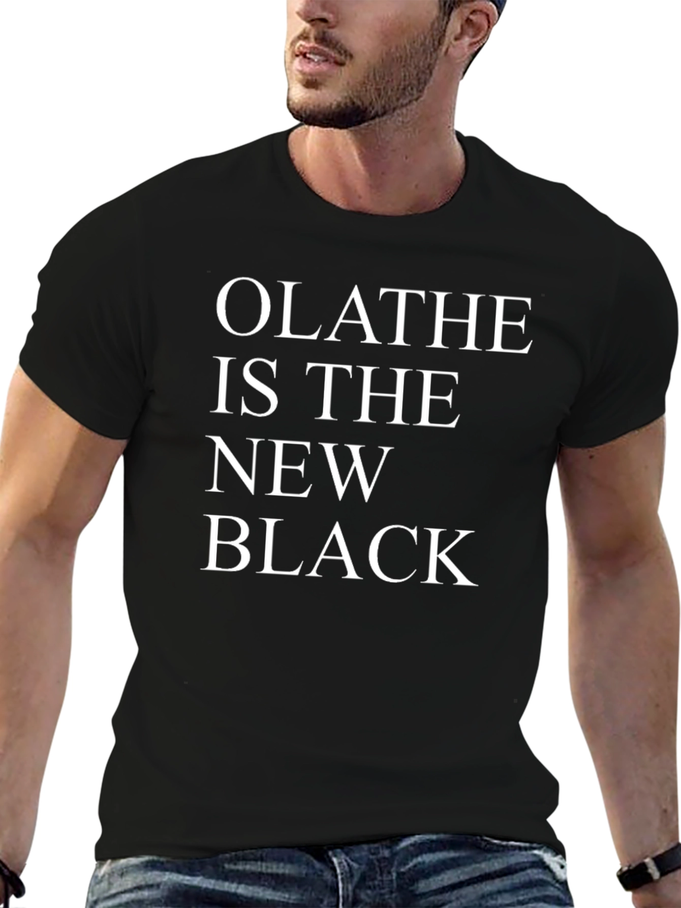 Black Olathe is The New Black Graphic Tee view 6