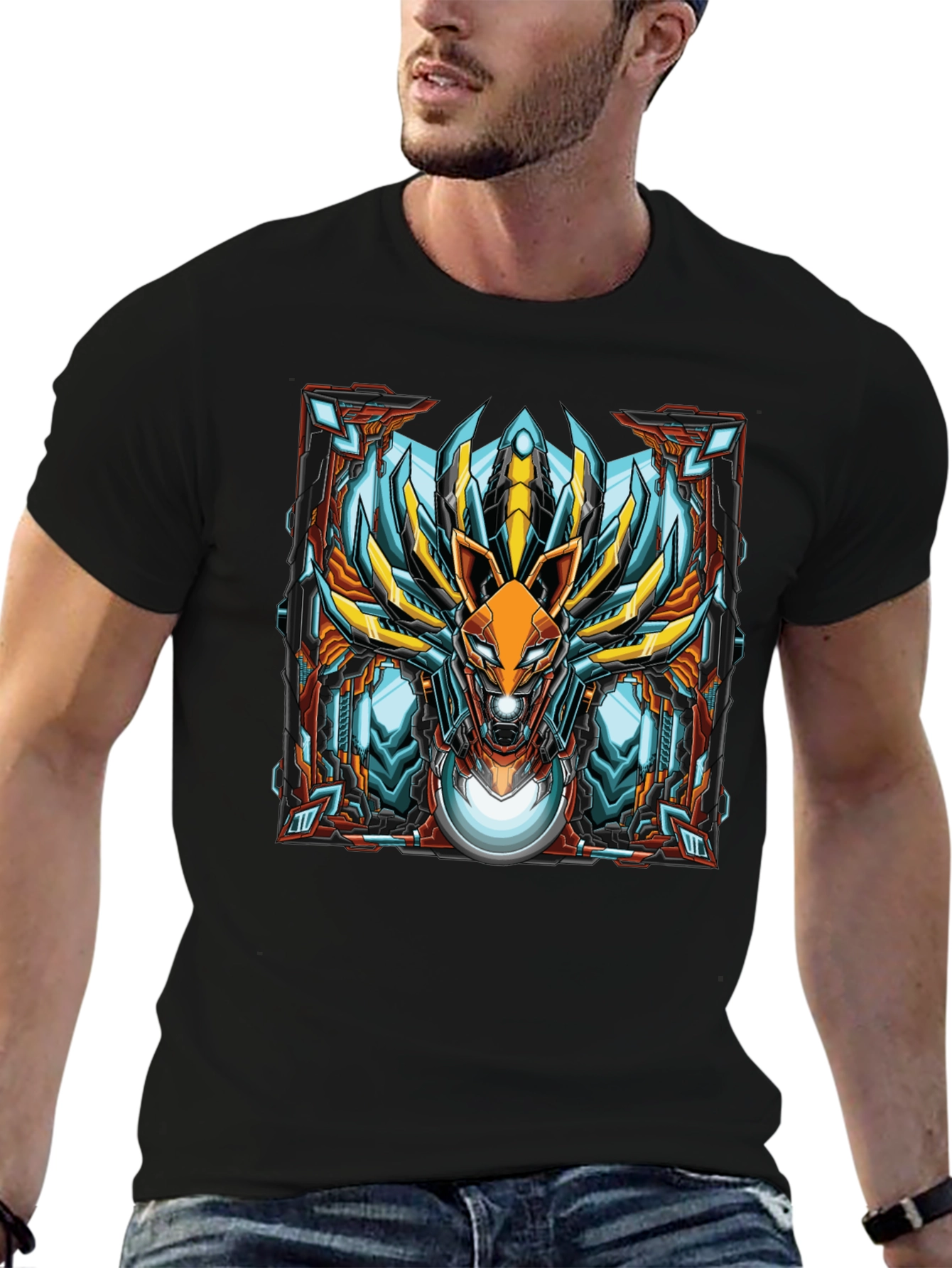Robot Fox Graphic Tee - Unique Design - 6