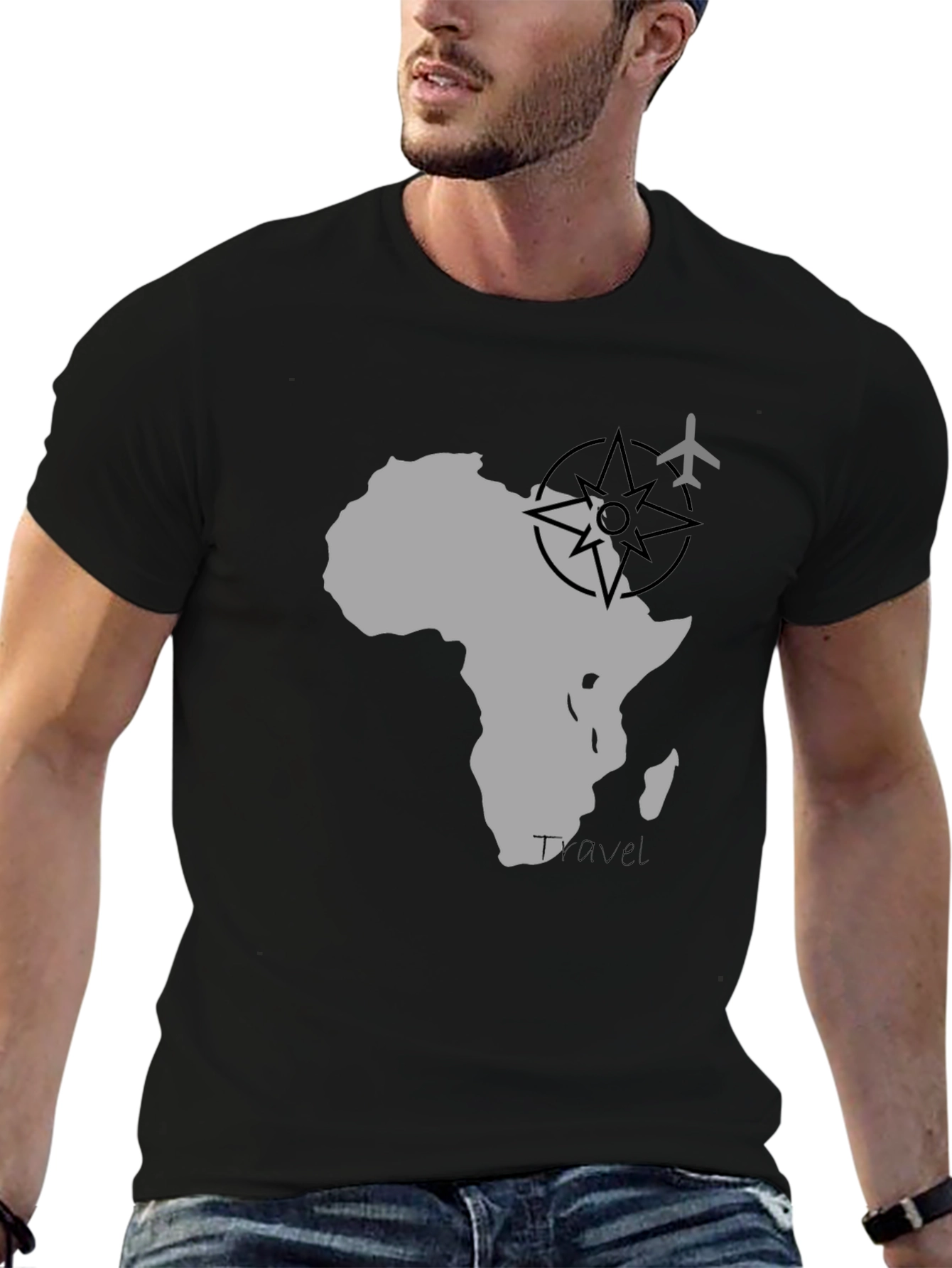 Black Africa Travel Tee - Adventure Awaits! view 6