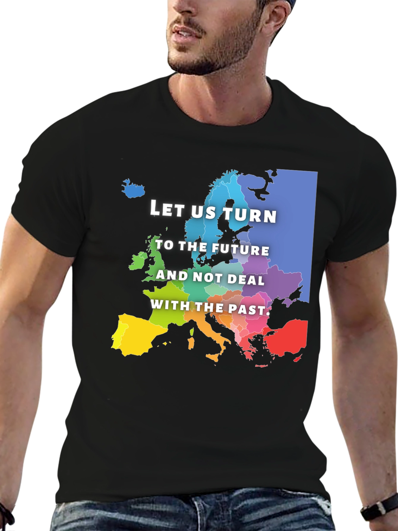 Black Europe Future Black T-Shirt view 6