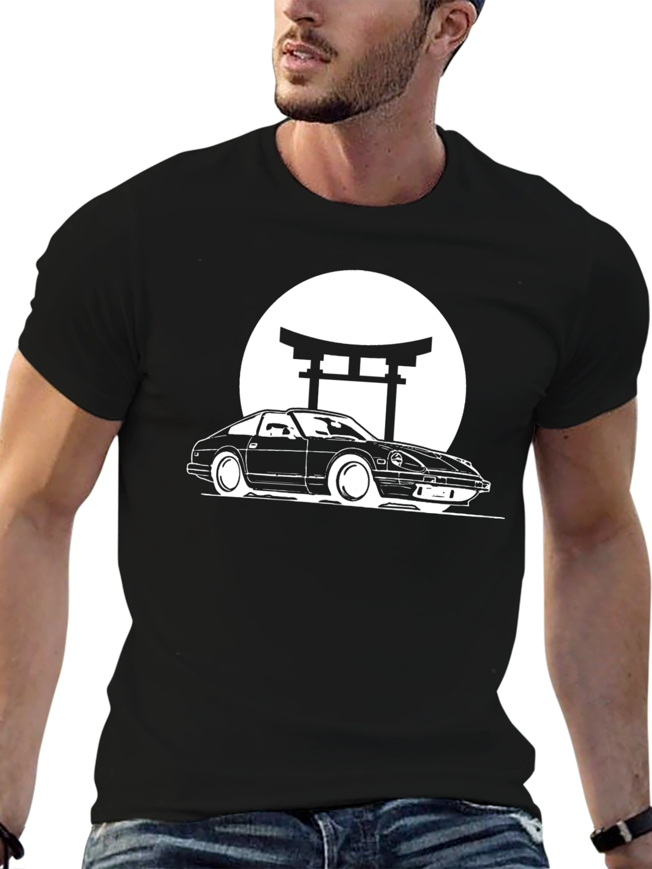 Classic Car Graphic Tee - Retro Japanese Style Shirt - 6