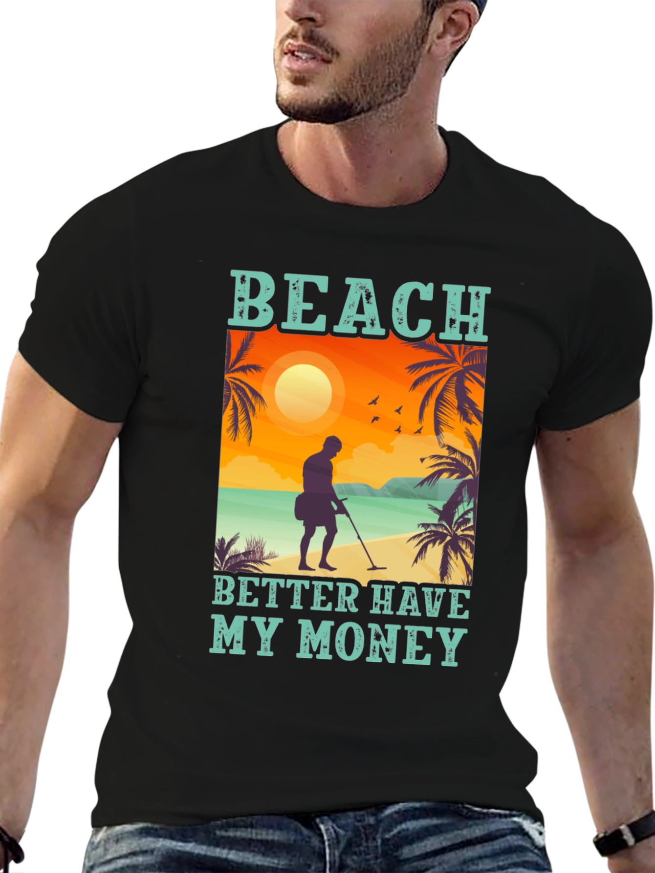Black Beach Better Have My Money Graphic Tee view 6