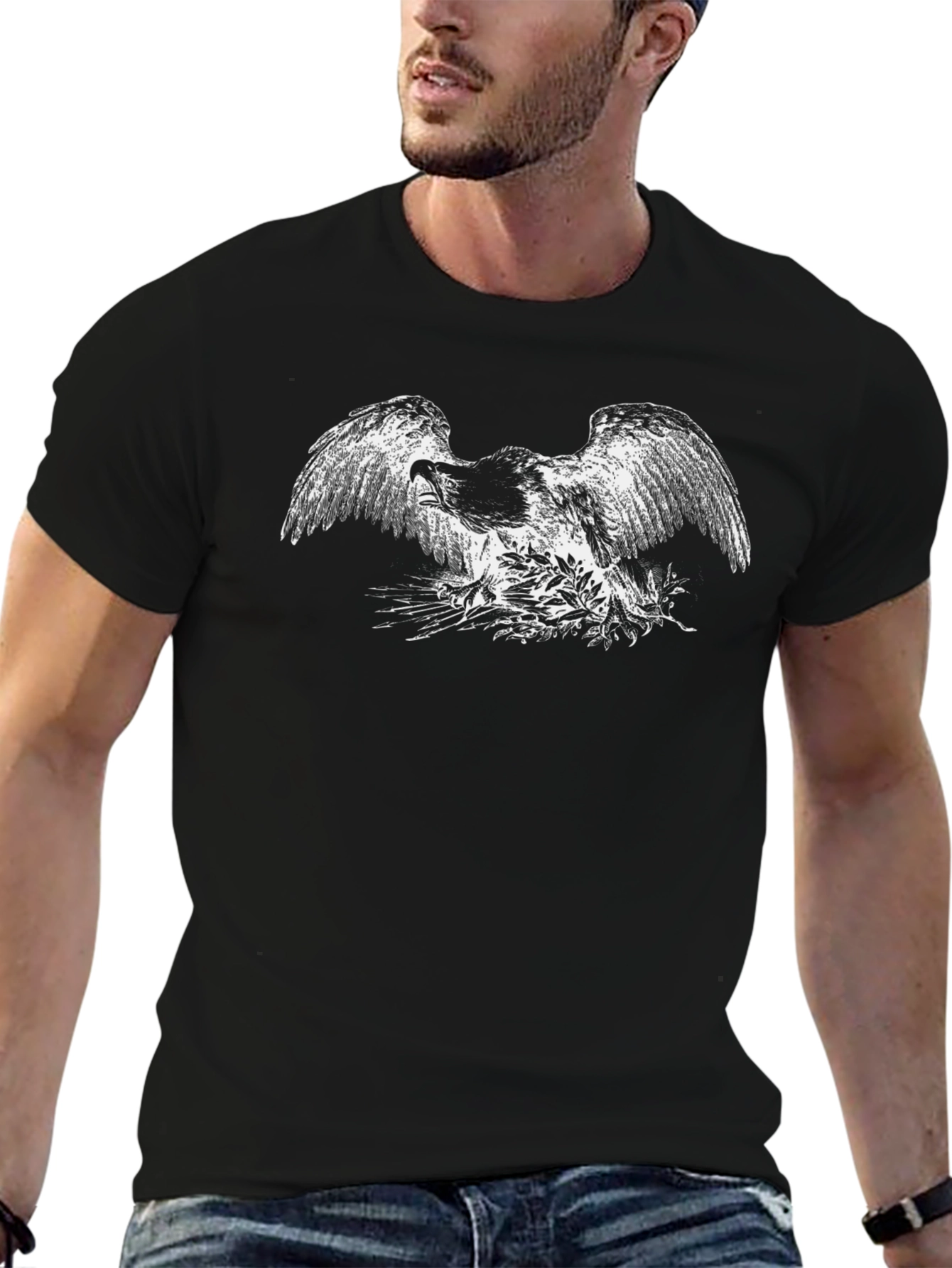 Black Black Eagle Graphic Tee - Menswear view 6