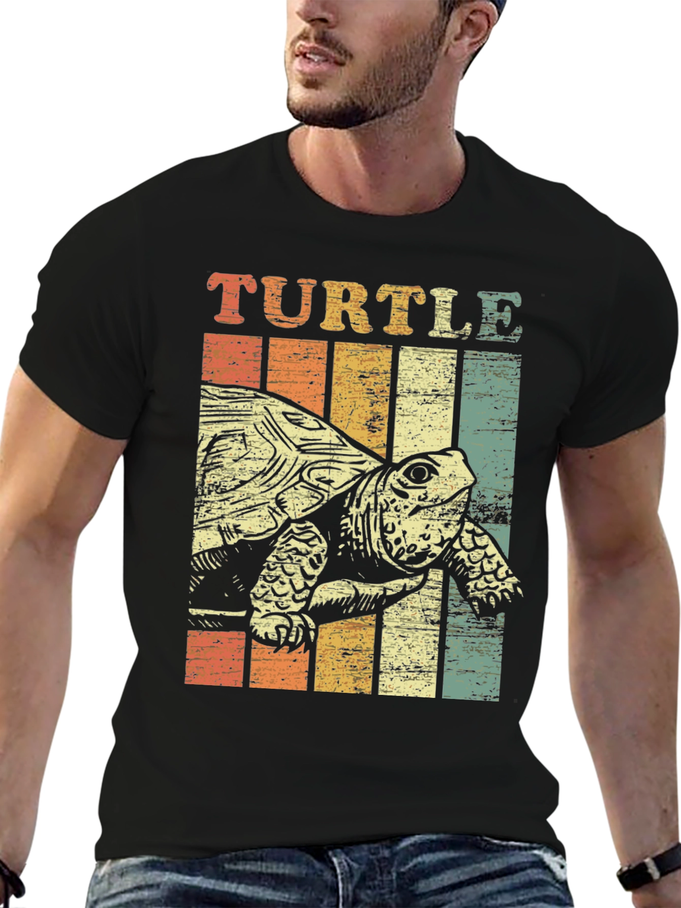 Vintage Turtle Graphic Tee - Retro Style - 6