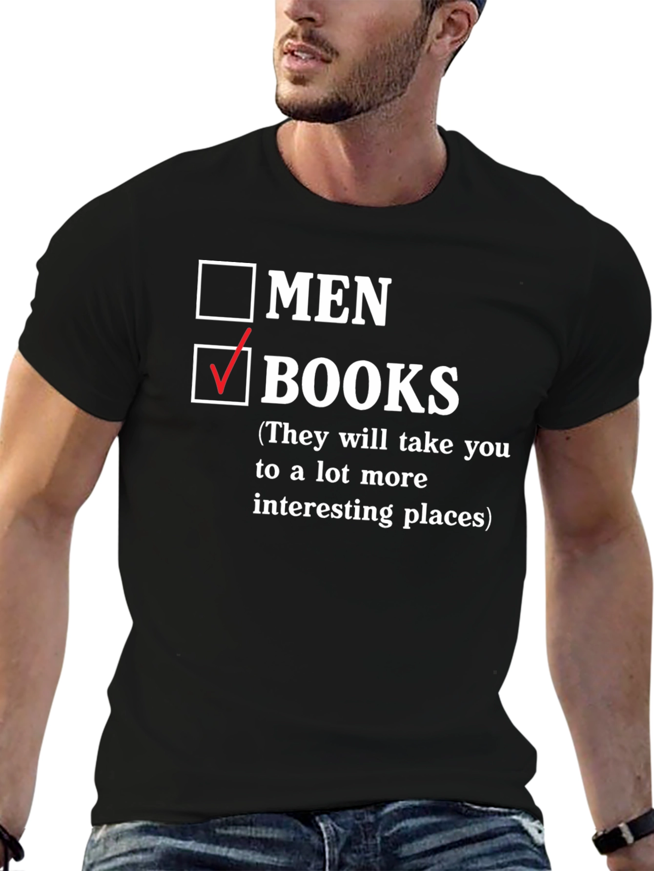 Black Books Over Men Graphic Tee view 6