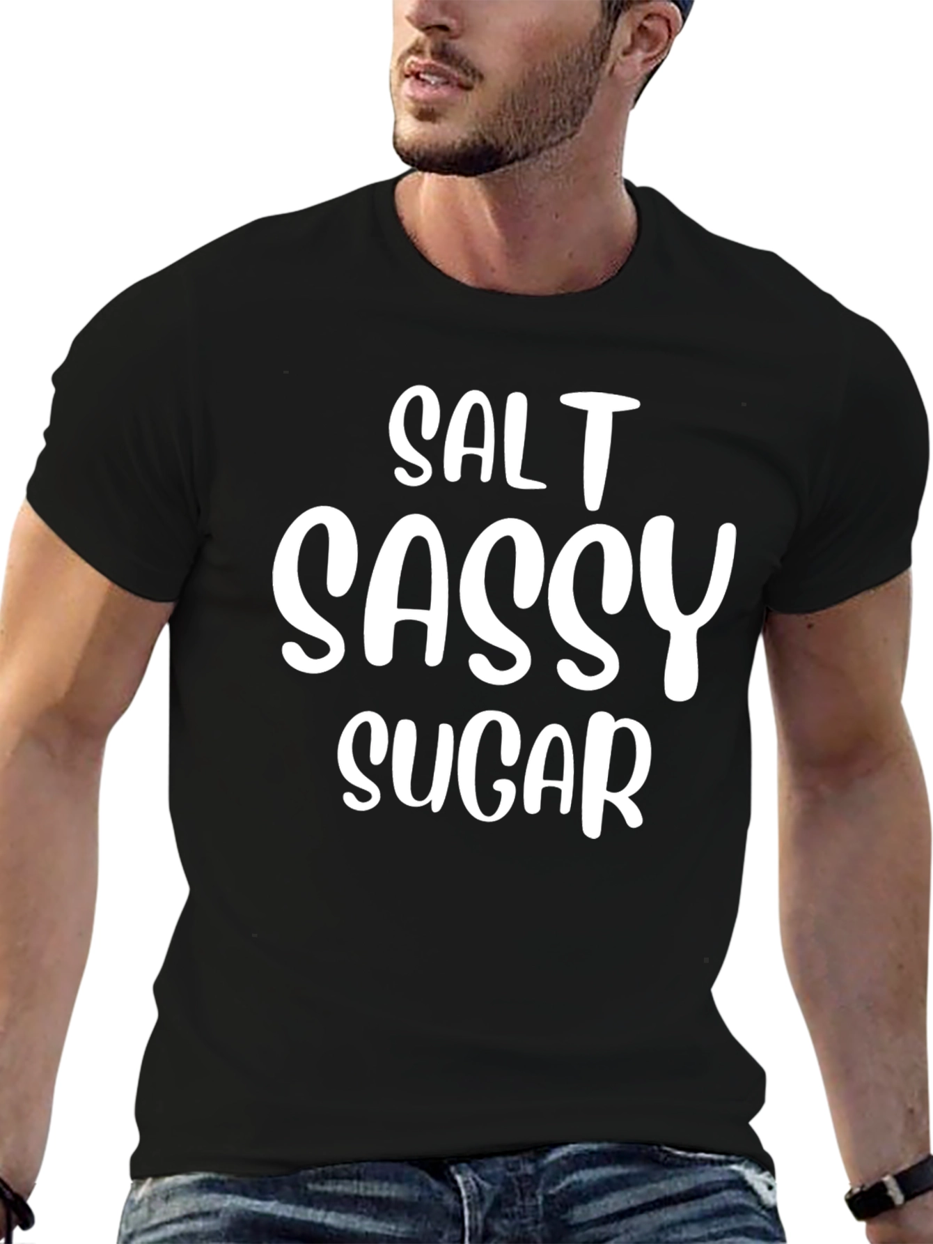 Black Salt Sassy Sugar T-Shirt - Funny Women's Tee view 6