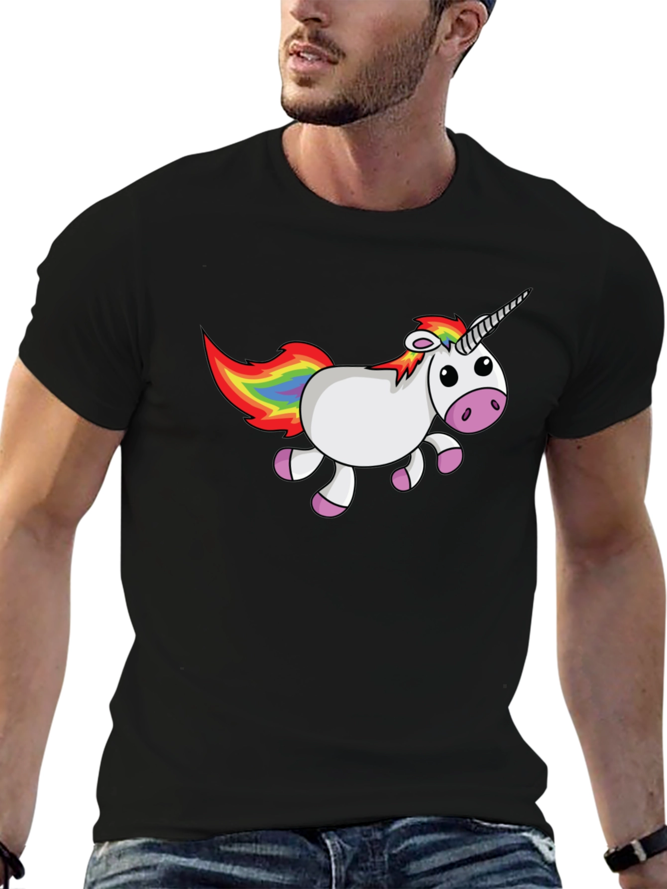 Black Unicorn Graphic Tee - Fun & Stylish view 6