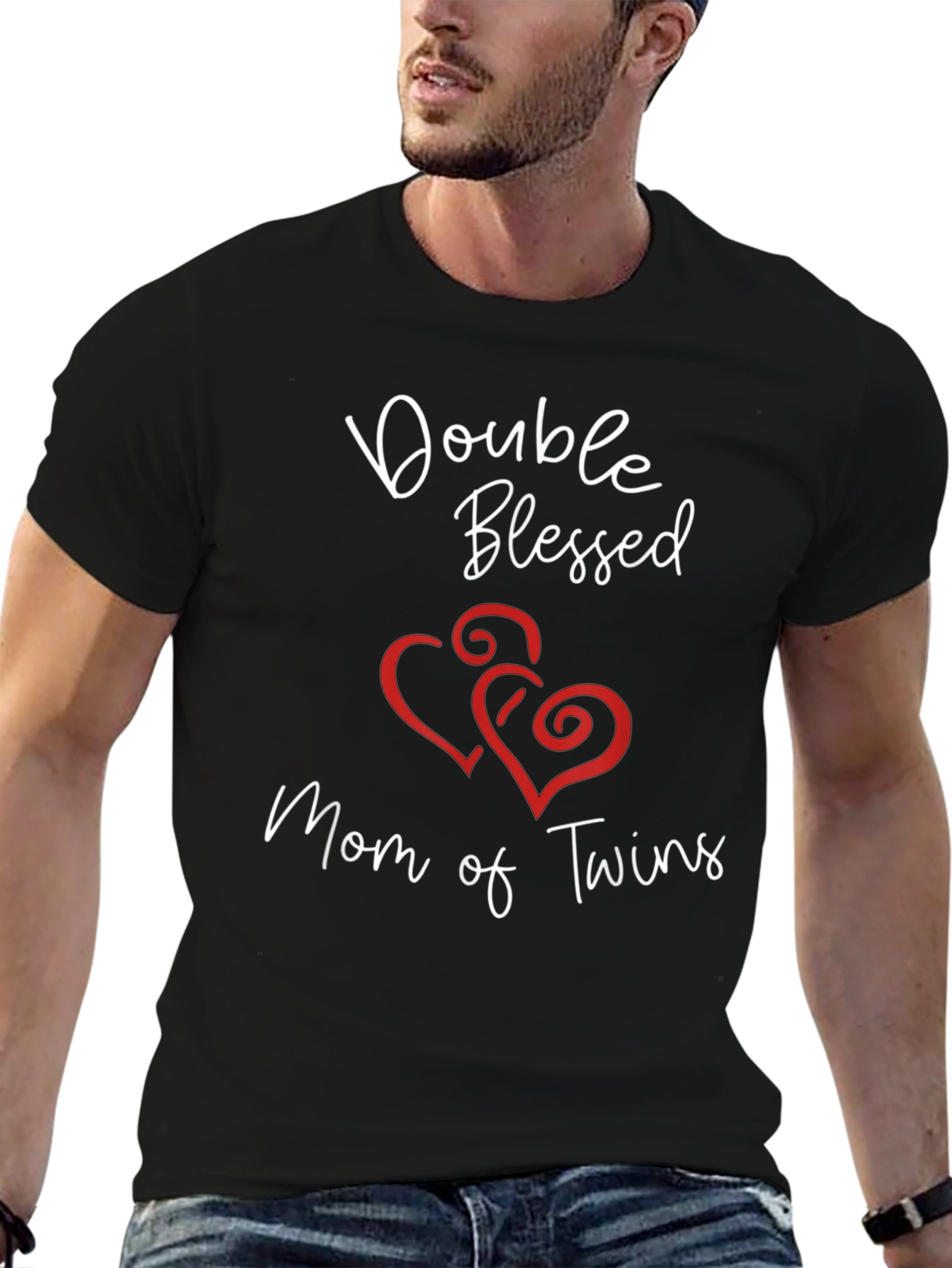 Double Blessed Mom of Twins Graphic Tee - 6