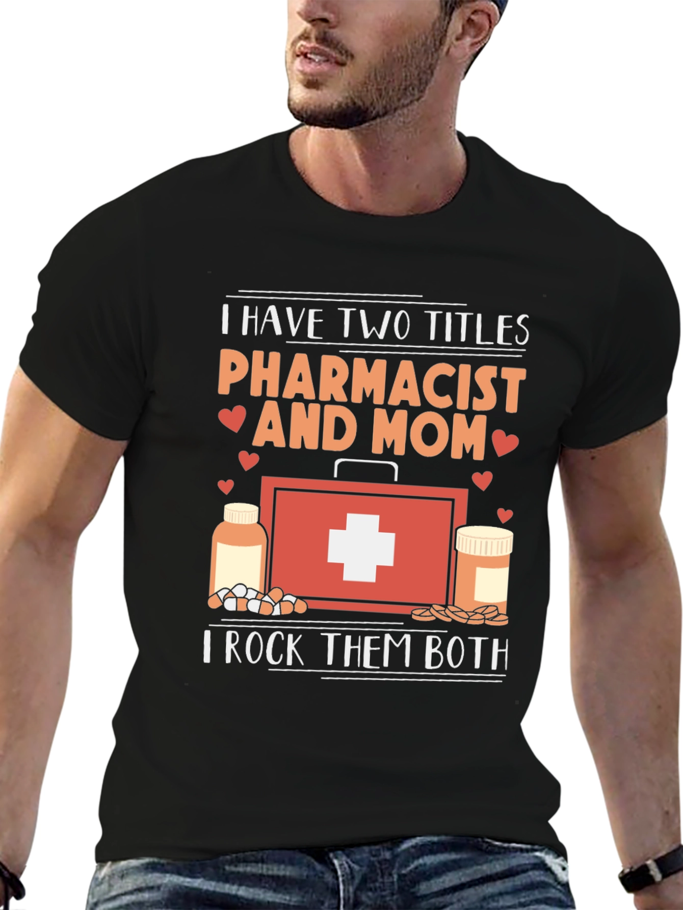 Black Pharmacist Mom T-Shirt - Two Titles, Rocks Them Both! view 6