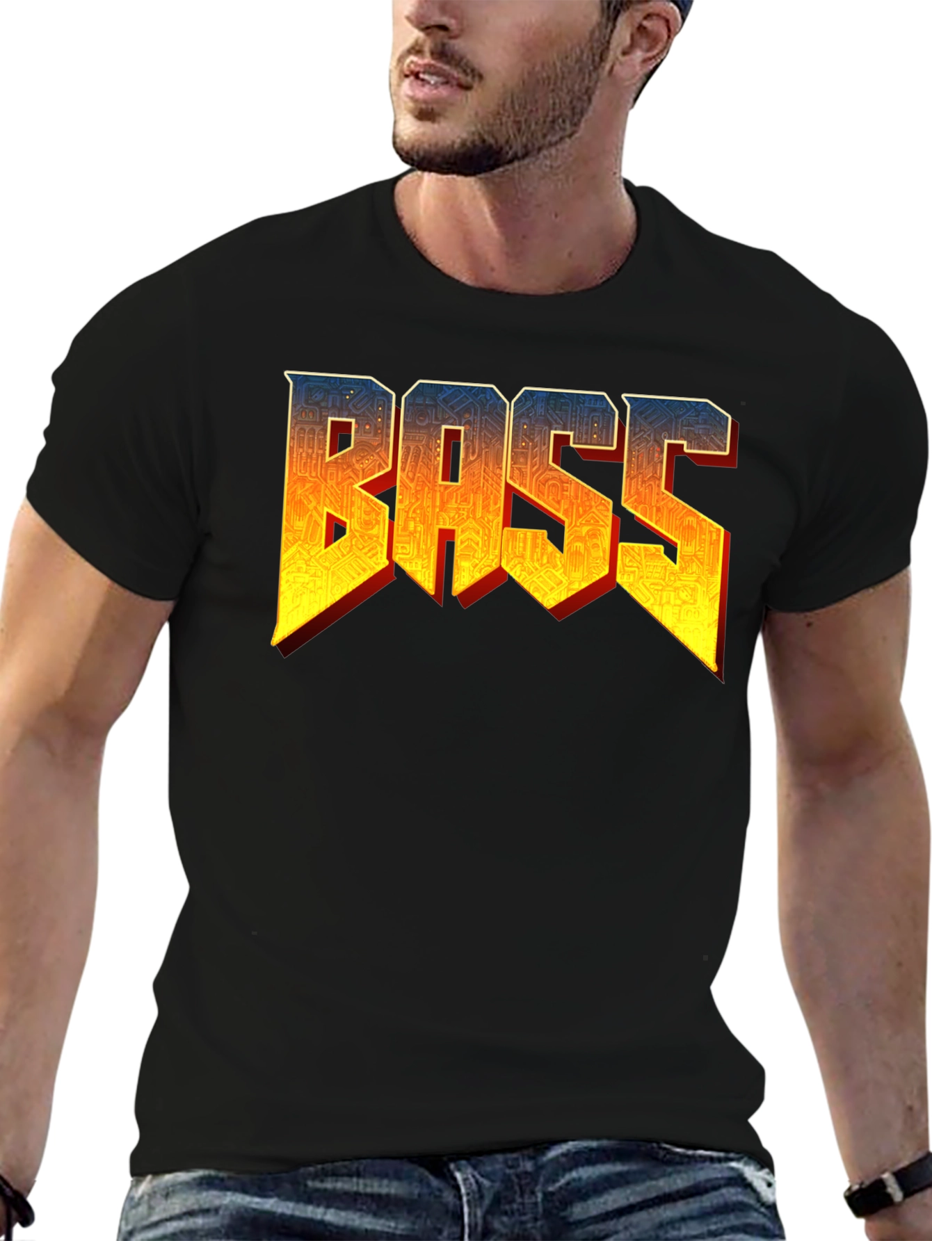 Black Bass Music T-Shirt view 6