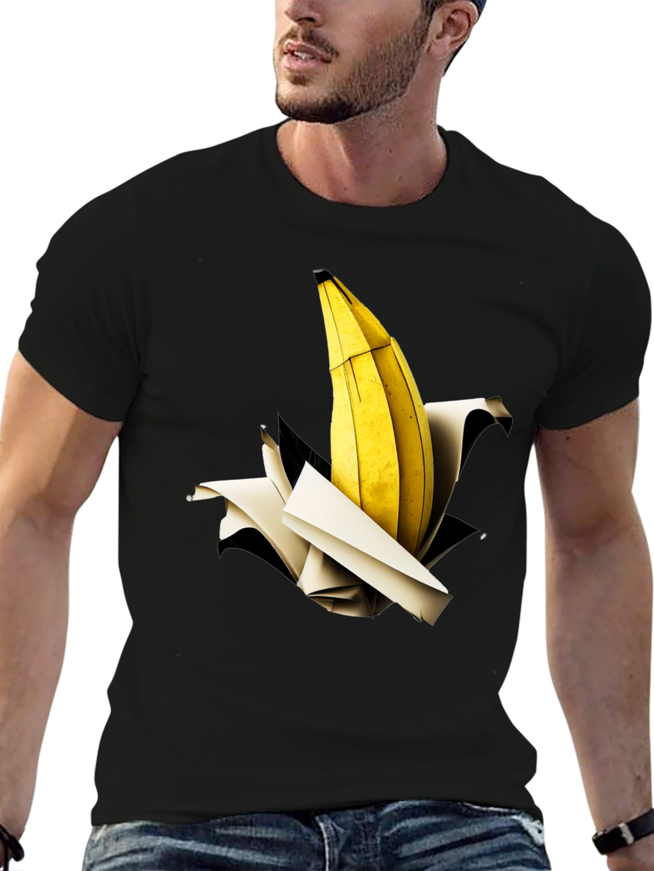 Black Banana Explosion Graphic Tee - Unique Print view 6