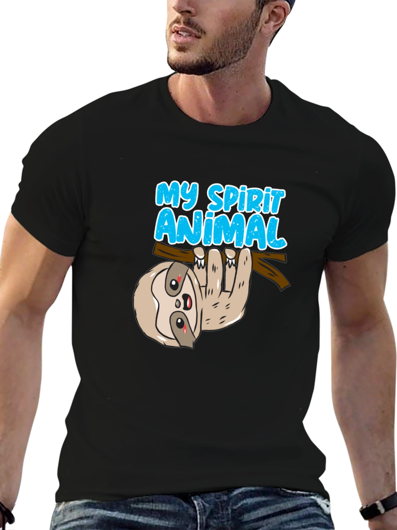 My Spirit Animal Sloth T-Shirt - Soft Cotton Tee - 6