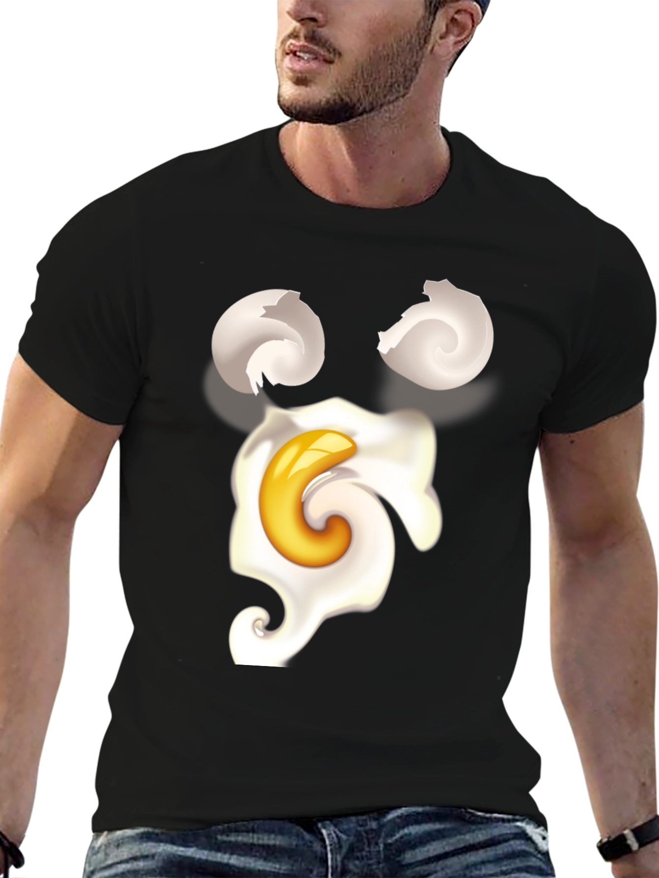Black Egg-cellent Graphic T-Shirt view 6