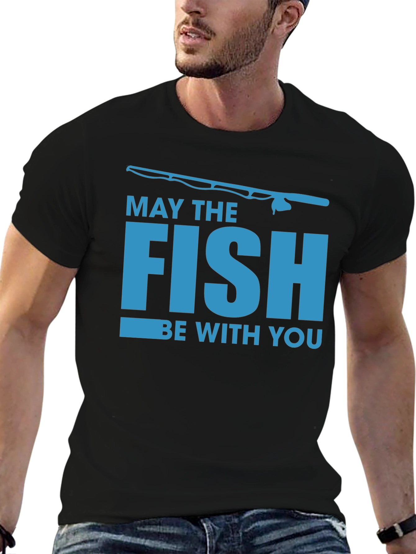 Black May The Fish Be With You Black T-Shirt view 6