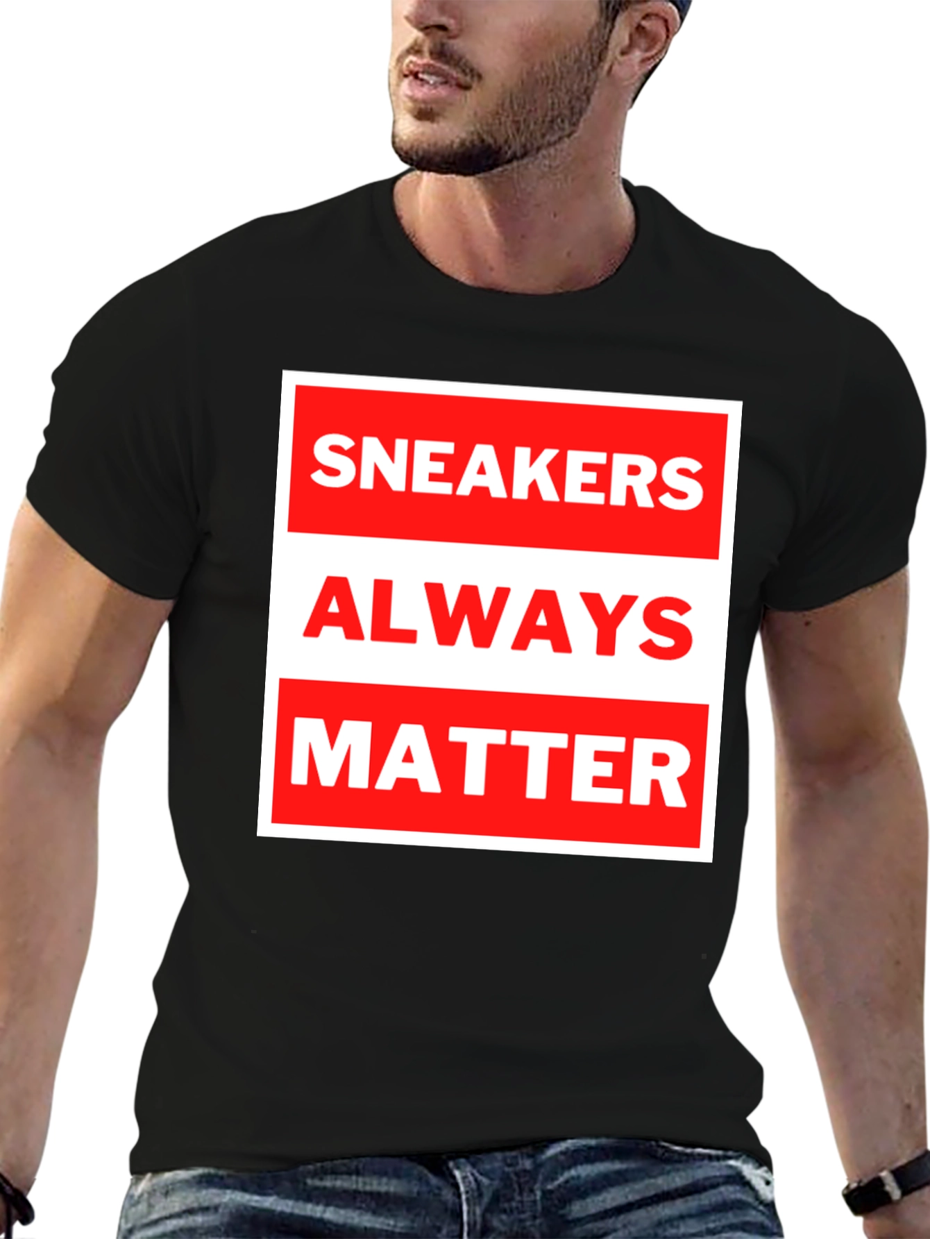 Black Sneakers Always Matter Graphic Tee - Black view 6