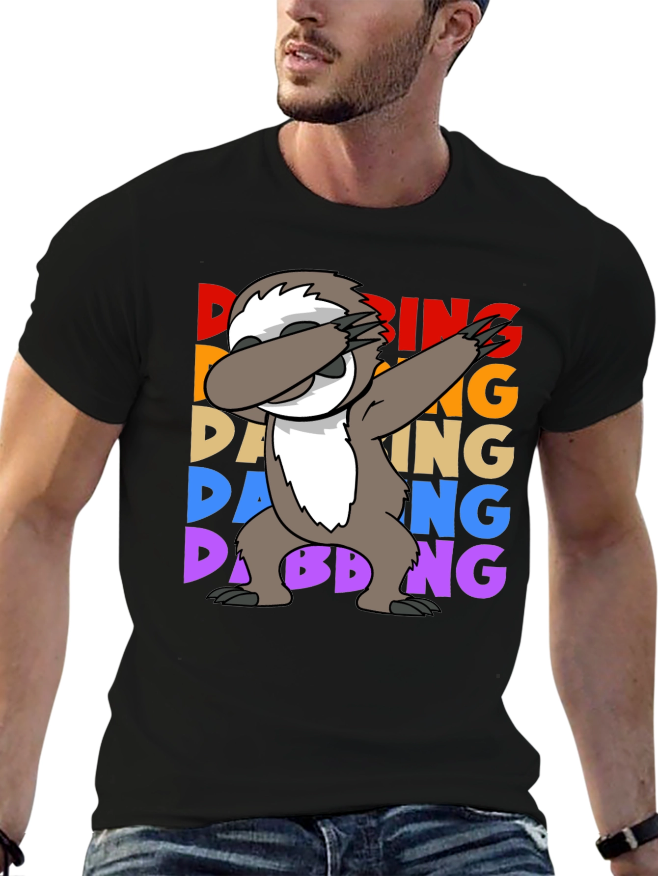 Dabbing Sloth Graphic Tee - Funny Sloth Lover Shirt - 6