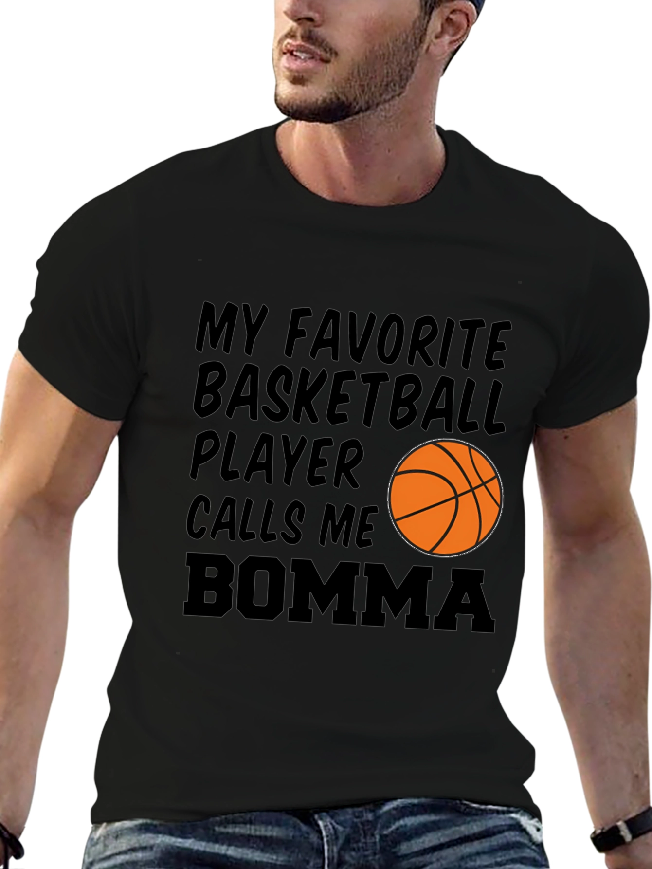 Black Basketball Bomma T-Shirt view 6
