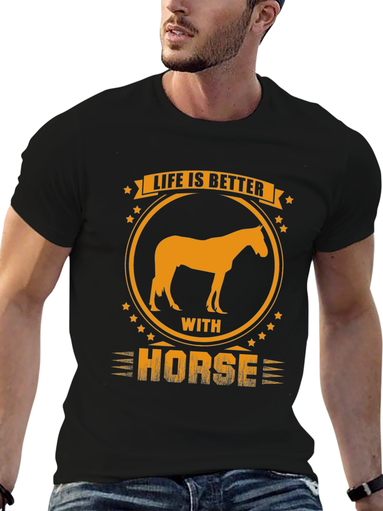 Black Life is Better with a Horse T-Shirt view 6