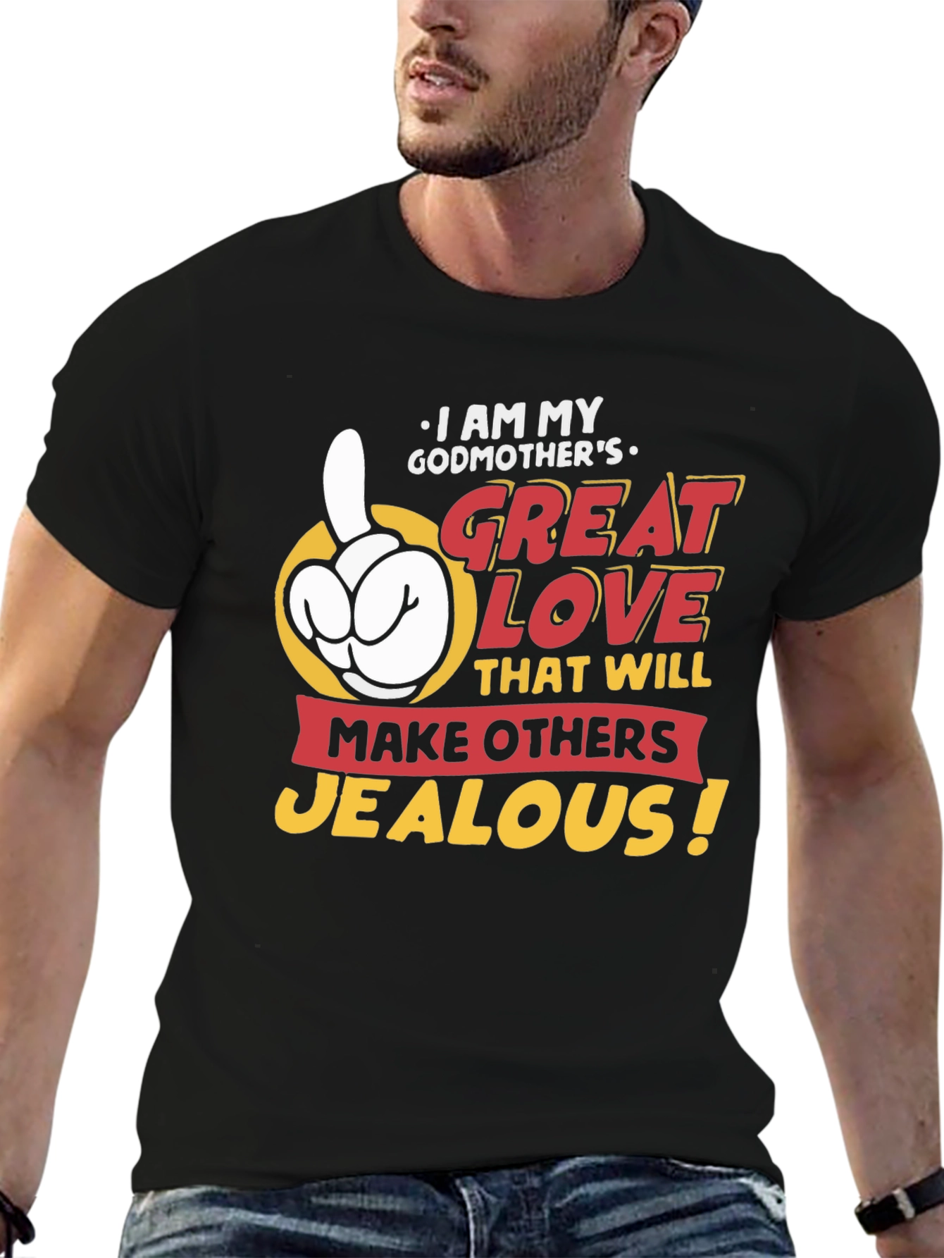 Black Godmother's Great Love T-Shirt - Makes Others Jealous! view 6