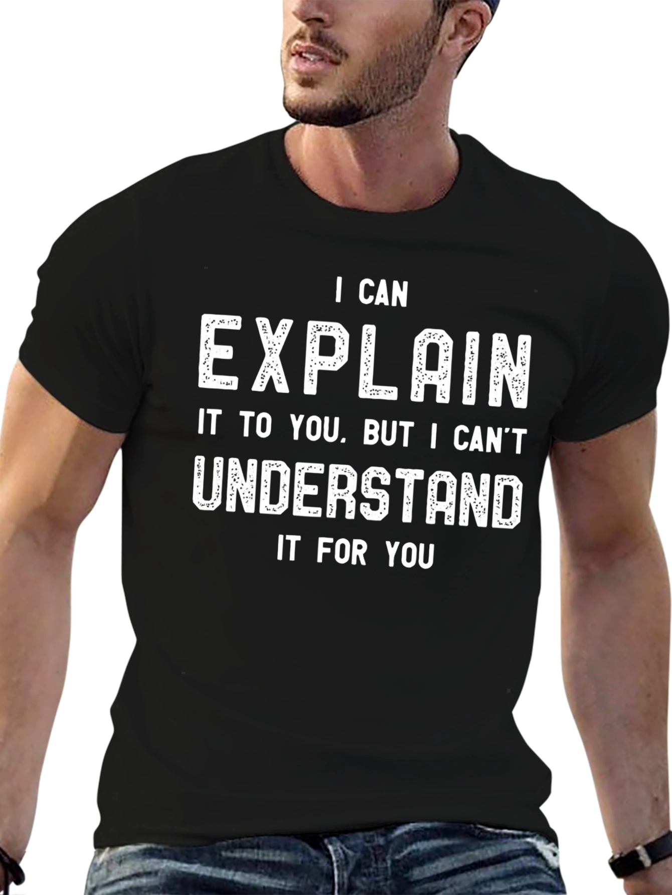 Black I Can Explain Funny Sarcastic T-Shirt view 6