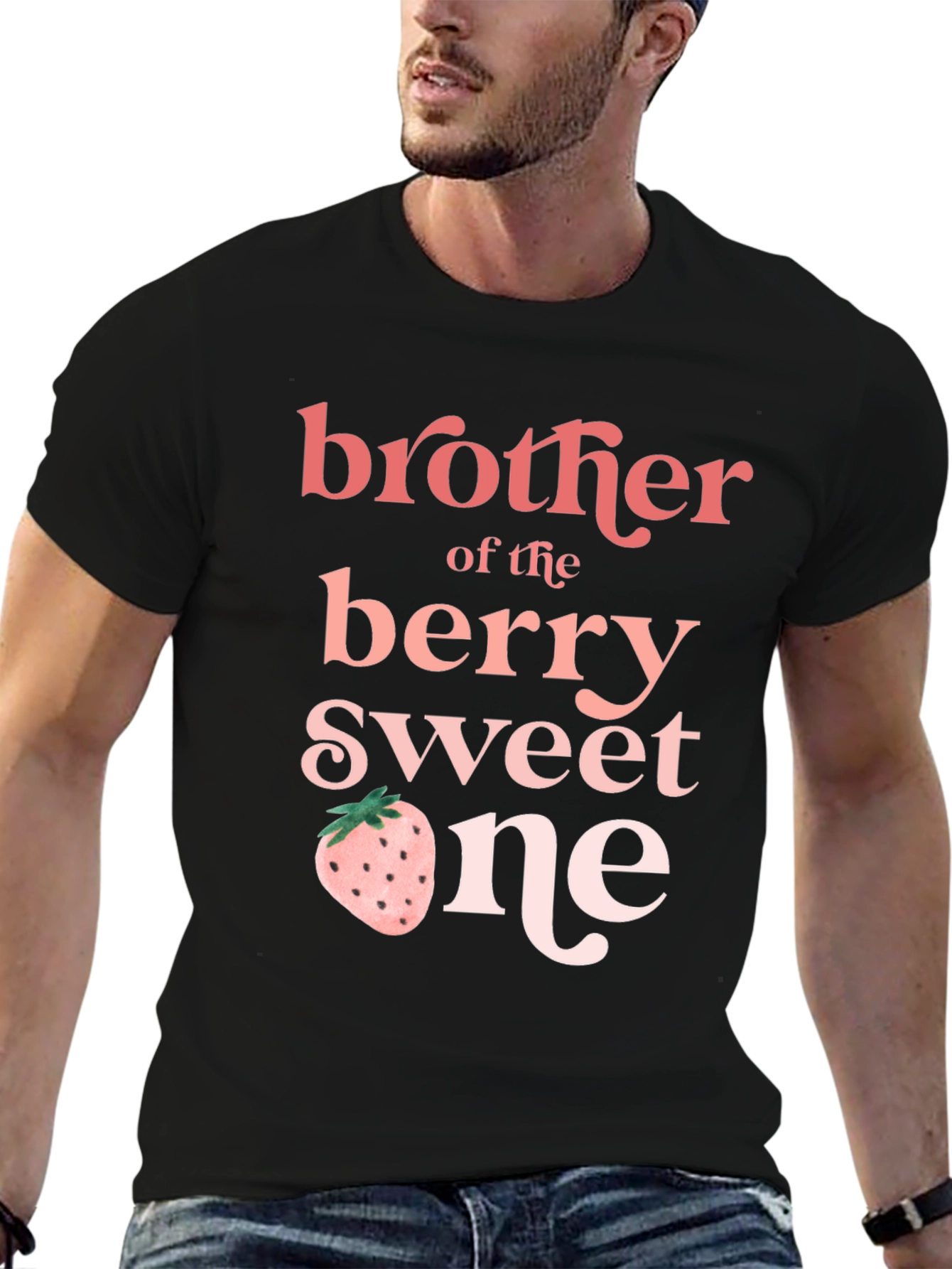 Black Brother of the Berry Sweet One T-Shirt view 6